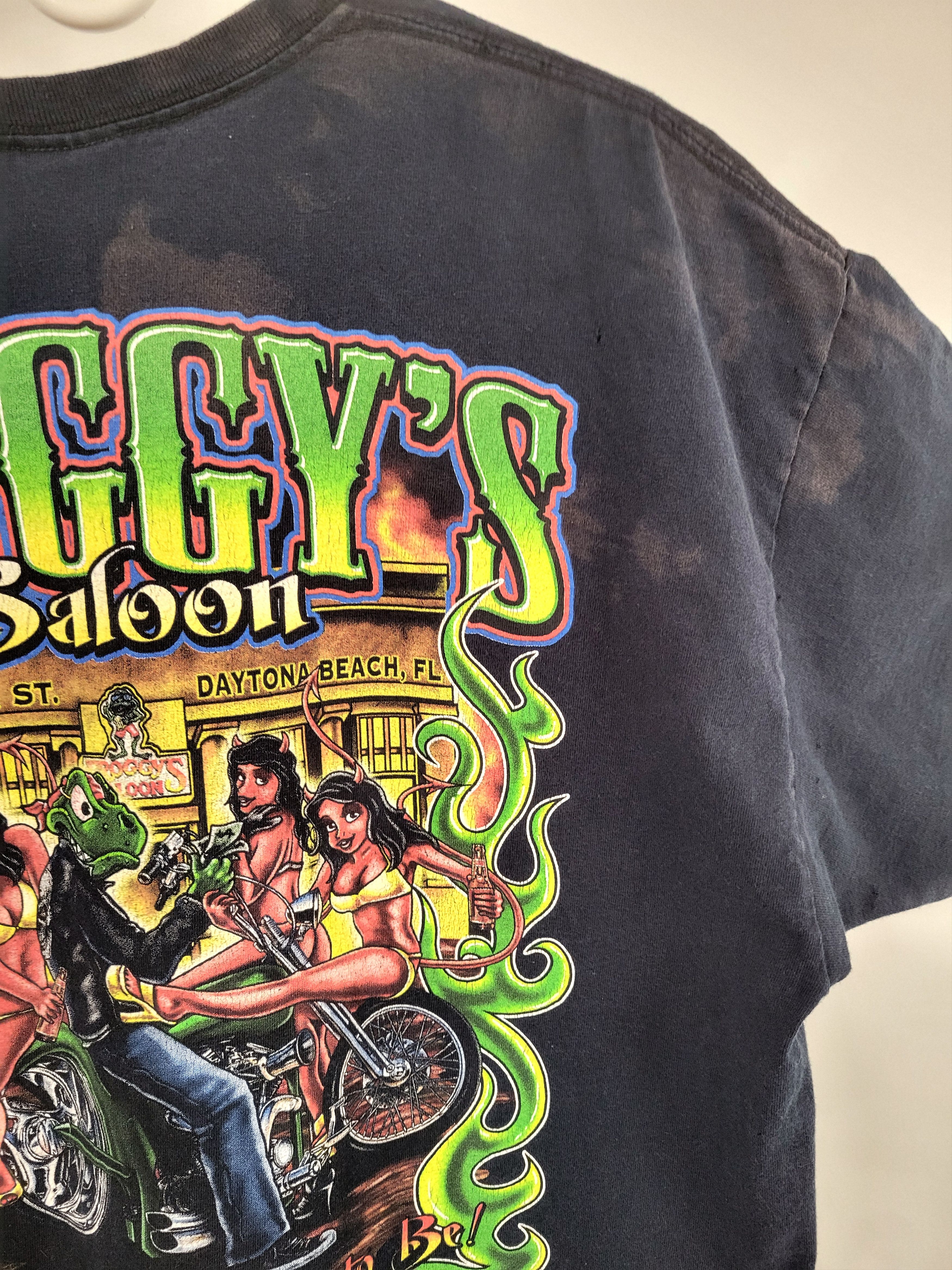 Gildan Froggy's Saloon biketoberfest black XL tee Size US XL / EU 56 / 4 - 7 Thumbnail