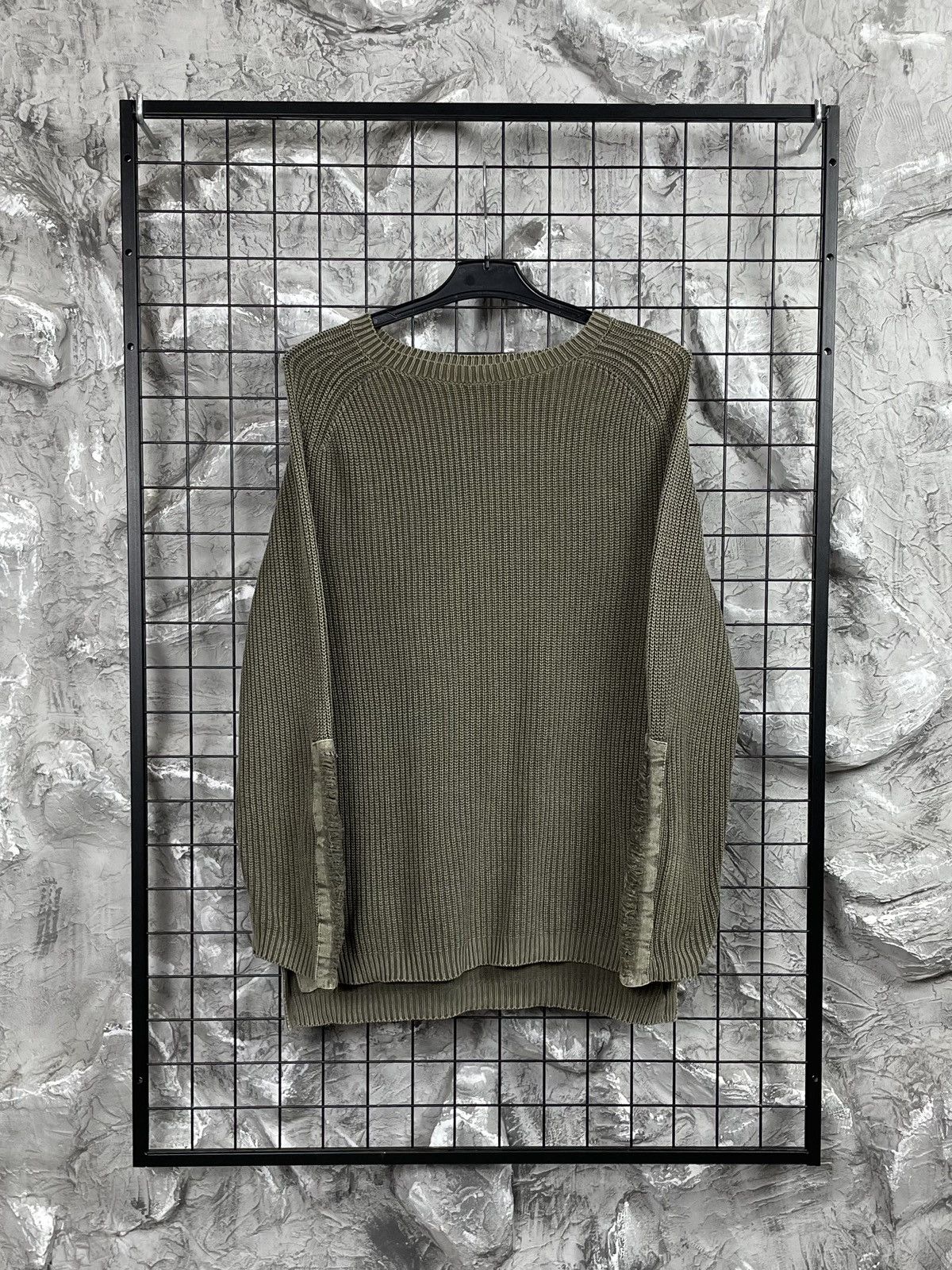 Junya Watanabe Y2K Textured Fade Distressed Sweater Military Archive Vibe Size US L / EU 52-54 / 3 - 2 Thumbnail