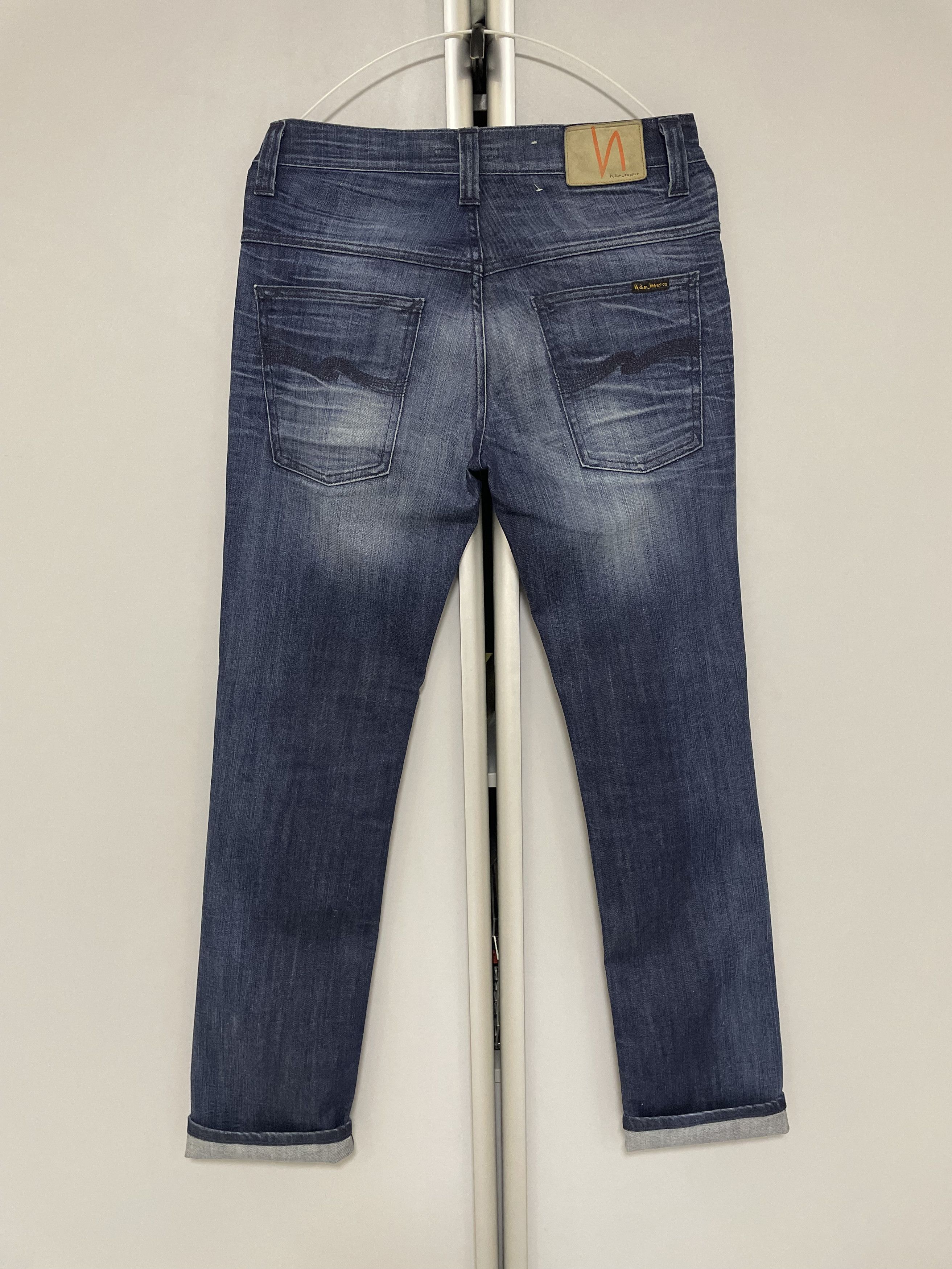Nudie Jeans Nudie Jeans Thin Finn Strikey Used Jeans Denim Faded Vintage Size US 31 - 5 Thumbnail