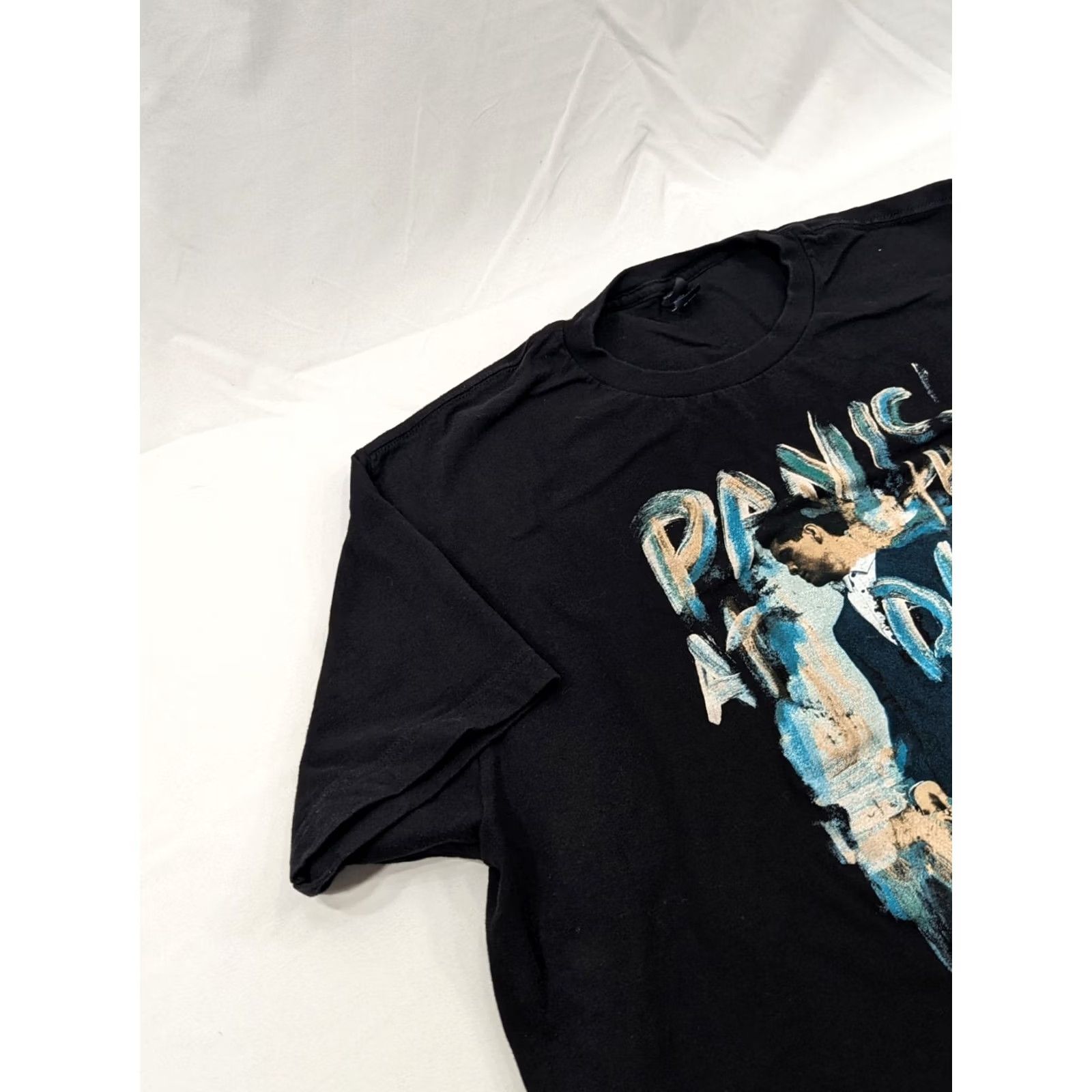 Tultex Panic At The Disco T-Shirt Black Short Sleeve XL Tultex Crew Neck Logo Size US XL / EU 56 / 4 - 2 Thumbnail