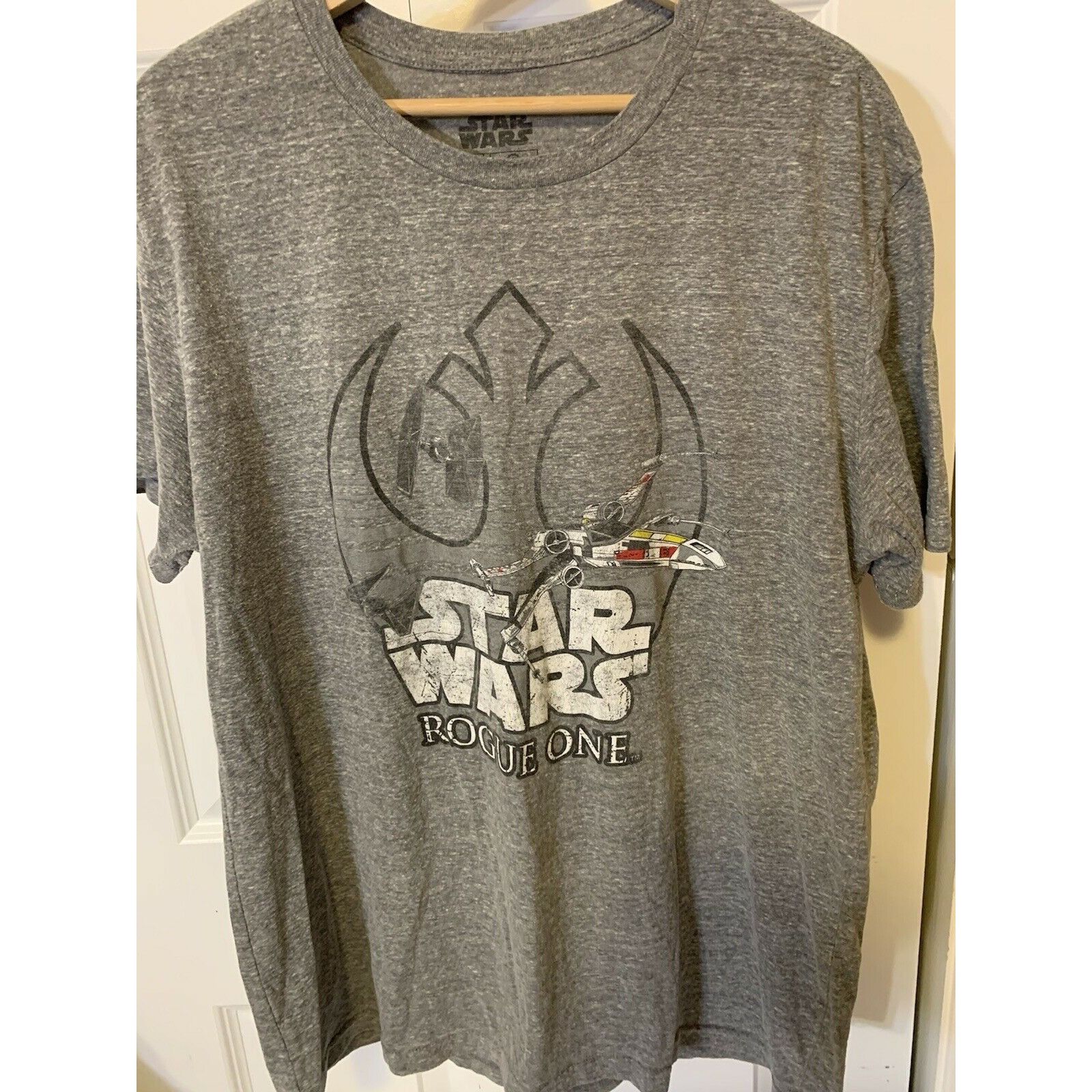 Star Wars Star Wars Rogue One Men’s Sz XL X Wing Rebel Gray Size US XL / EU 56 / 4 - 6 Thumbnail