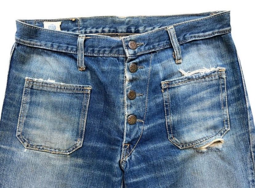 Vintage Cone Deestone Denim Flare Boot Cut Bush Pants Denim 30x29 Size 30" / US 8 / IT 44 - 7 Thumbnail