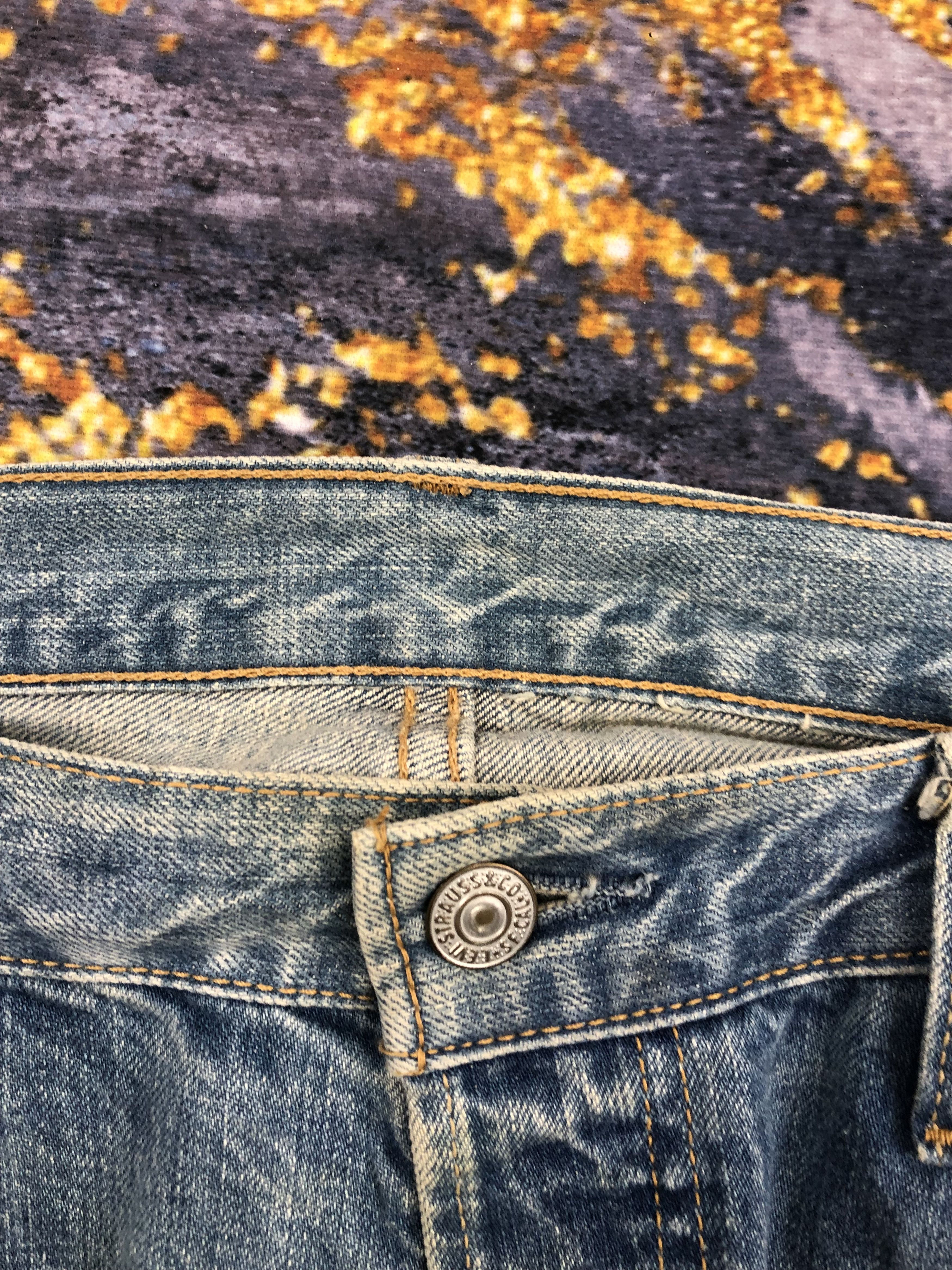 Levi's Vintage Levis 501 Distressed Faded Blue Jeans DPP0071 Size US 38 / EU 54 - 8 Thumbnail