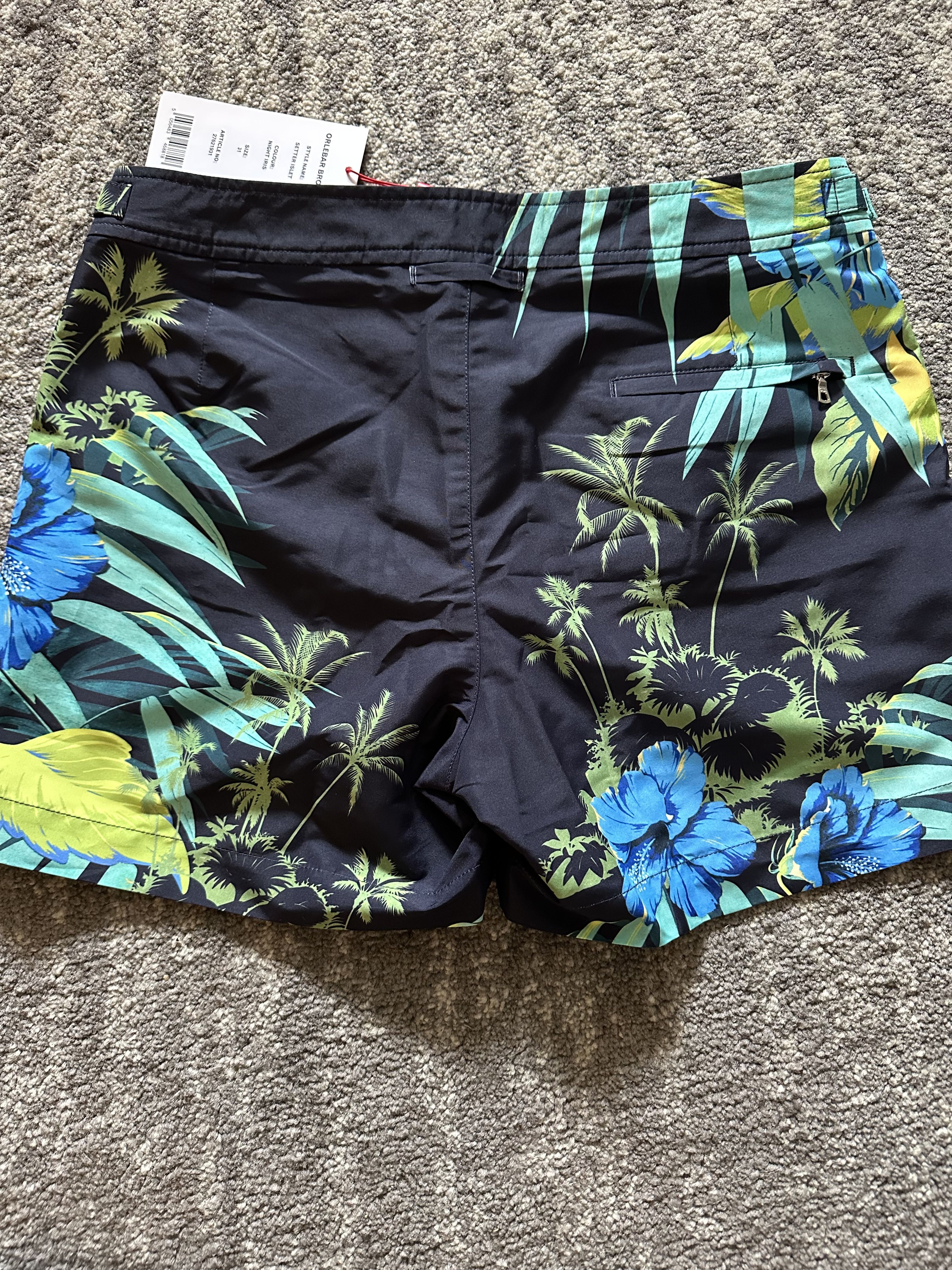 Orlebar Brown Swim shorts bulldog in night iris design Size US 31 - 2 Thumbnail