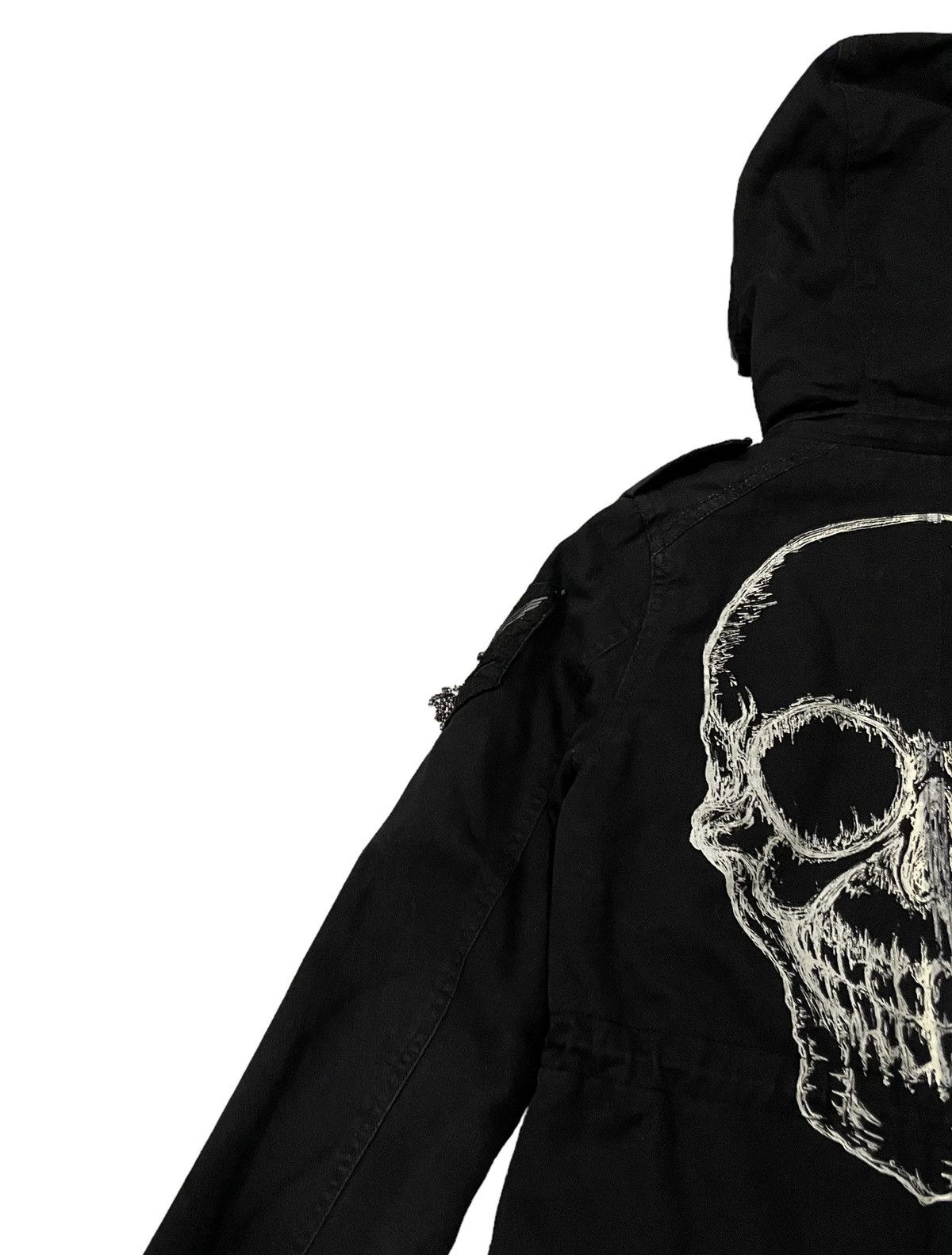 Le Grande Bleu (L.G.B.) Vintage Glad News Seditionaries Punk Skull Fishtail Parka Size US XS / EU 42 / 0 - 16 Thumbnail