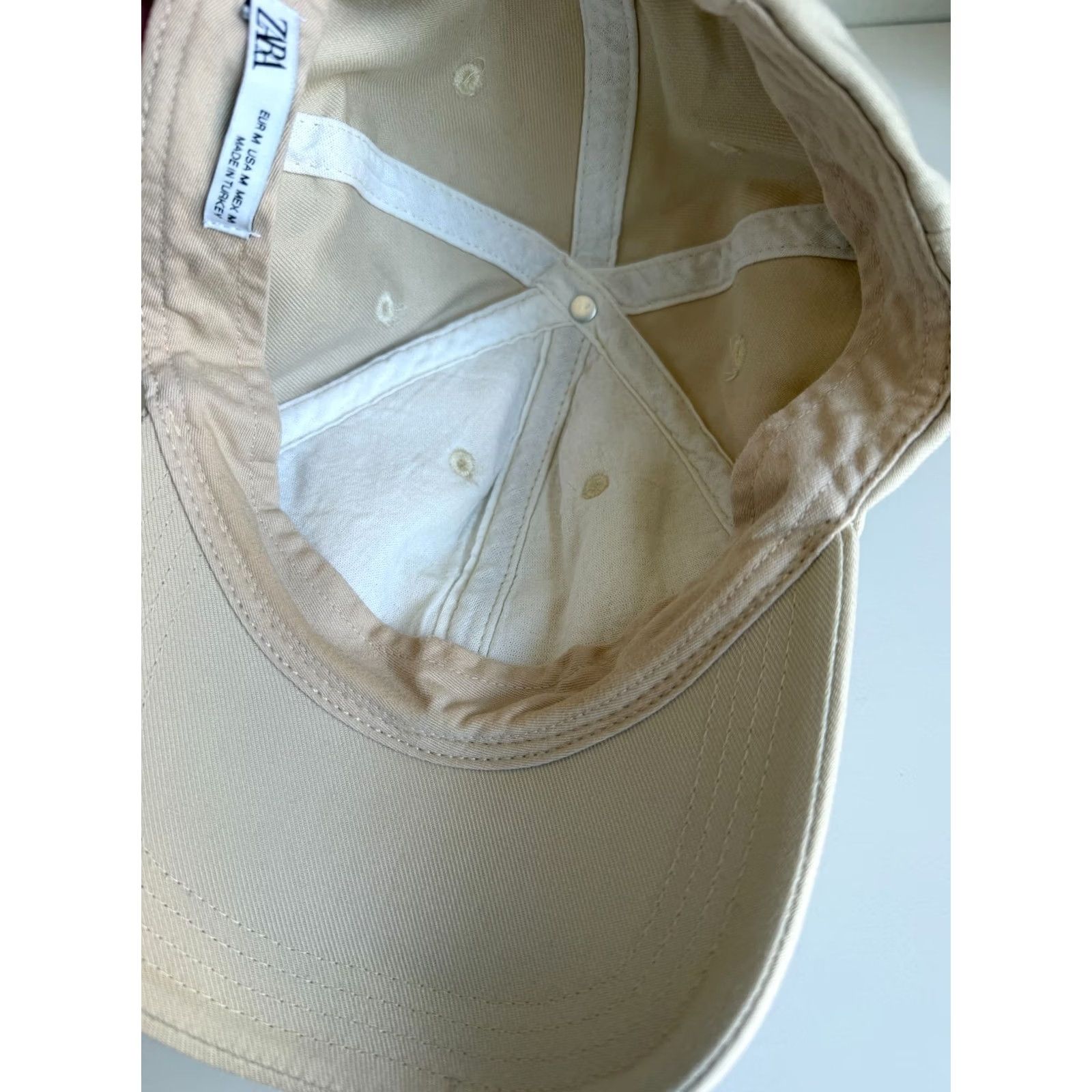 Zara ZARA BASEBALL HAT M LIGHT TAN SZ Size ONE SIZE - 4 Thumbnail