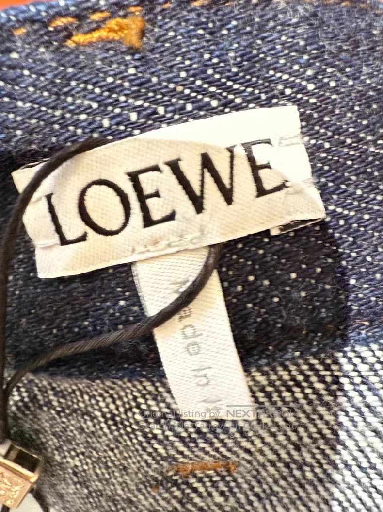 Loewe Loewe Dark Blue Denim Mini Skirt Size 42" / US 20 - 9 Thumbnail
