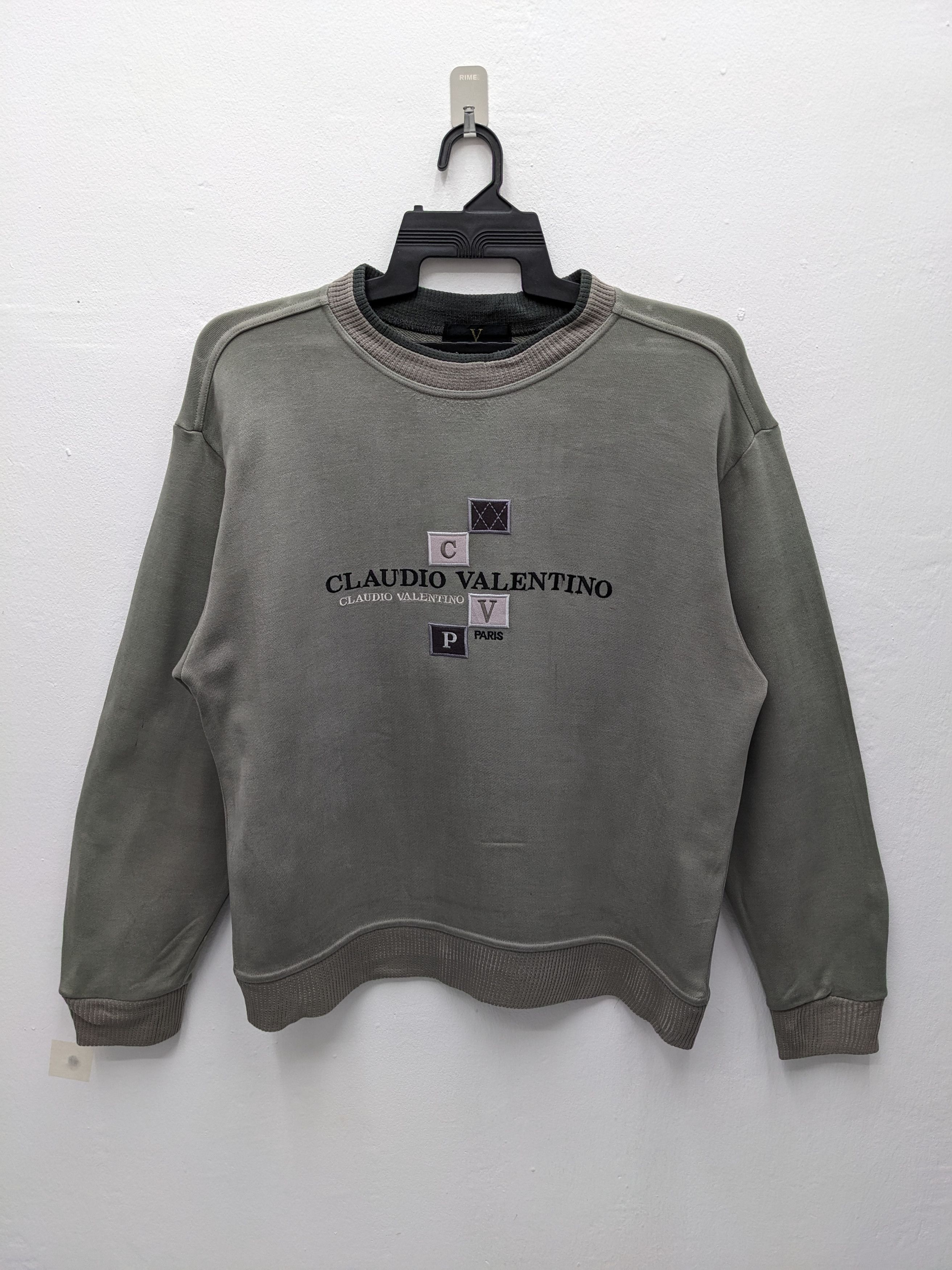 Valentino Vintage CLAUDIO VALENTINO PARIS Embroidered Sweatshirt Size US M / EU 48-50 / 2 - 2 Thumbnail