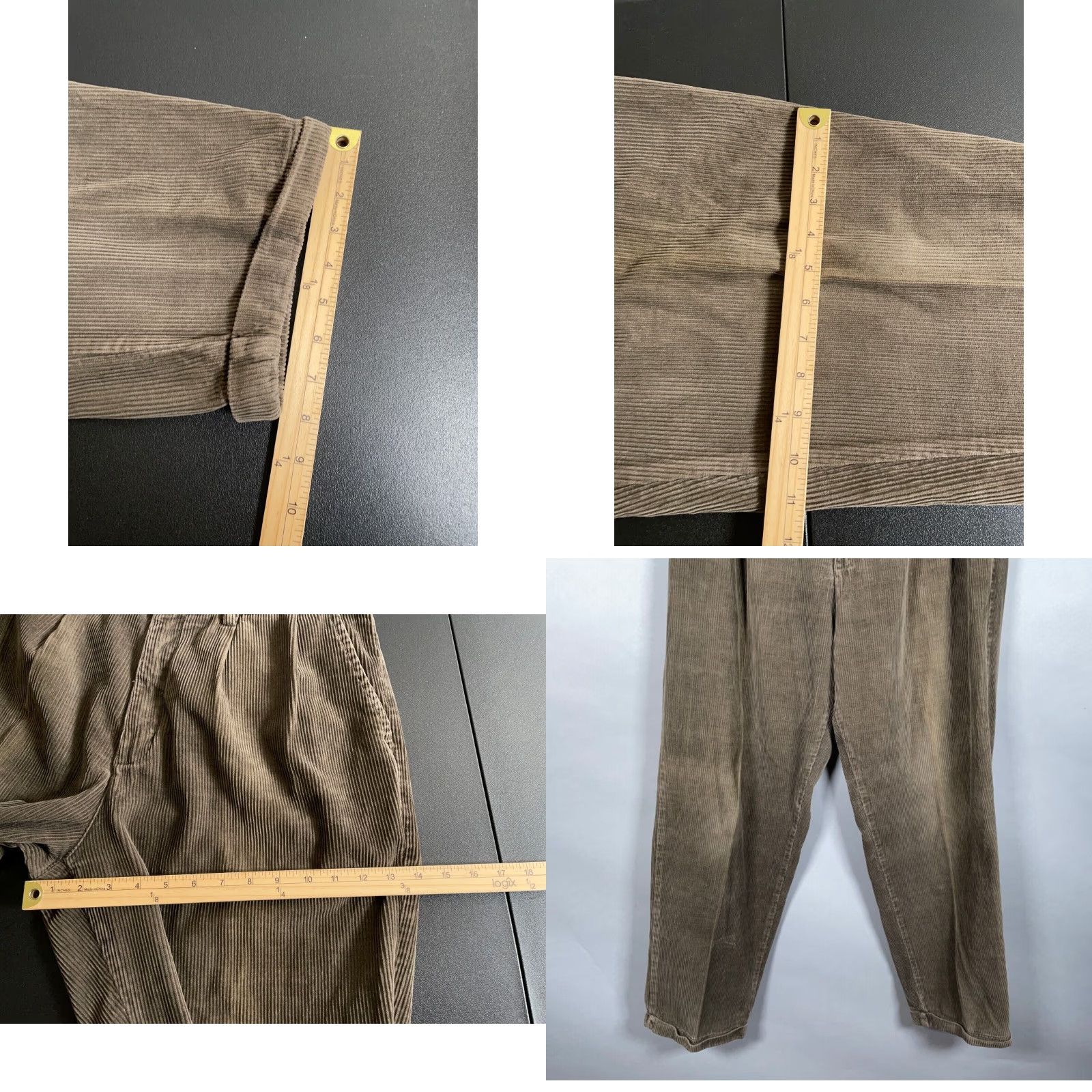 Bugle Boy VINTAGE Bugle Boy Corduroy Pants Baggy Fit 90s Olive Green 34 x 29 Mens Regular Pants Size US 34 / EU 50 - 8 Thumbnail