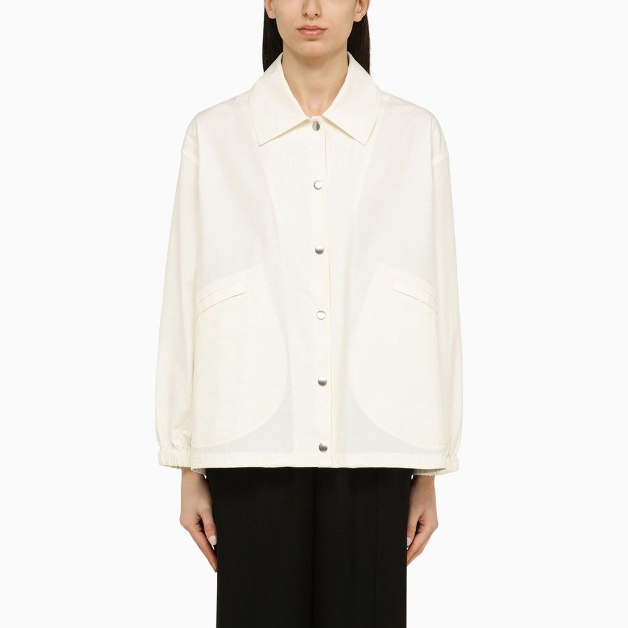 Jil Sander o1d2blof0824 Jackets With Logo in White Size XS / US 0-2 / IT 36-38 - 1 Thumbnail