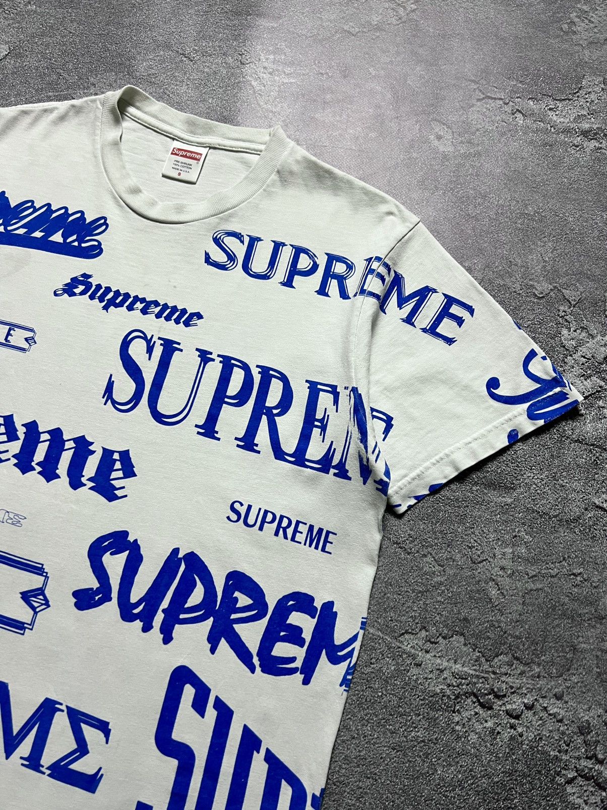 Supreme Vintage Supreme Multi Logo Tee Shirt Monogram Size US S / EU 44-46 / 1 - 3 Thumbnail