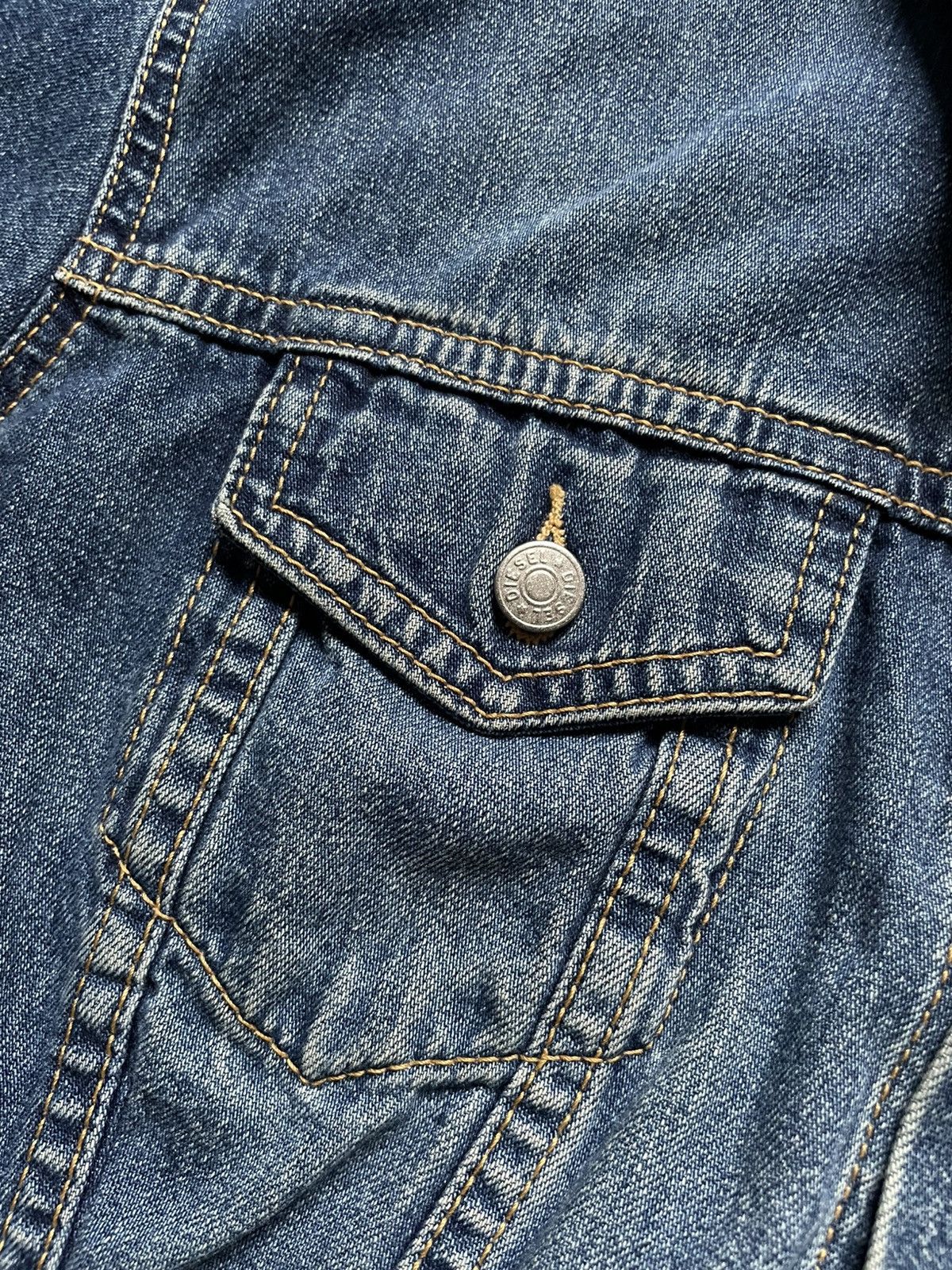 Diesel × Vintage Vintage Archive Diesel Women’s Denim Jacket Logo XL Blue Size XL / US 12-14 / IT 48-50 - 5 Thumbnail