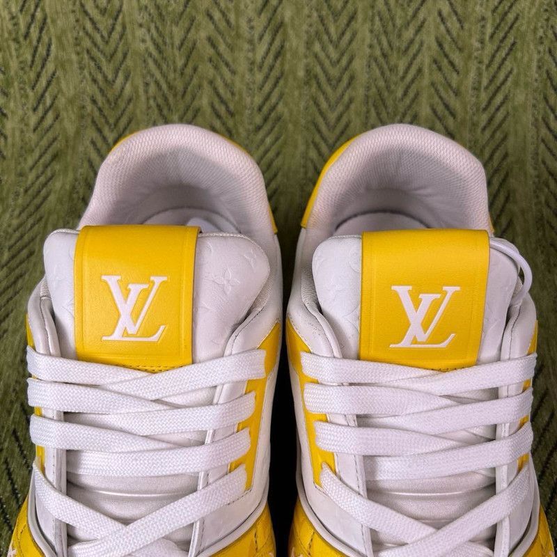 Louis Vuitton Louis Vuitton Fashion Low-Top Sneakers in White Yellow -250 Size US 9.5 / EU 42-43 - 6 Thumbnail