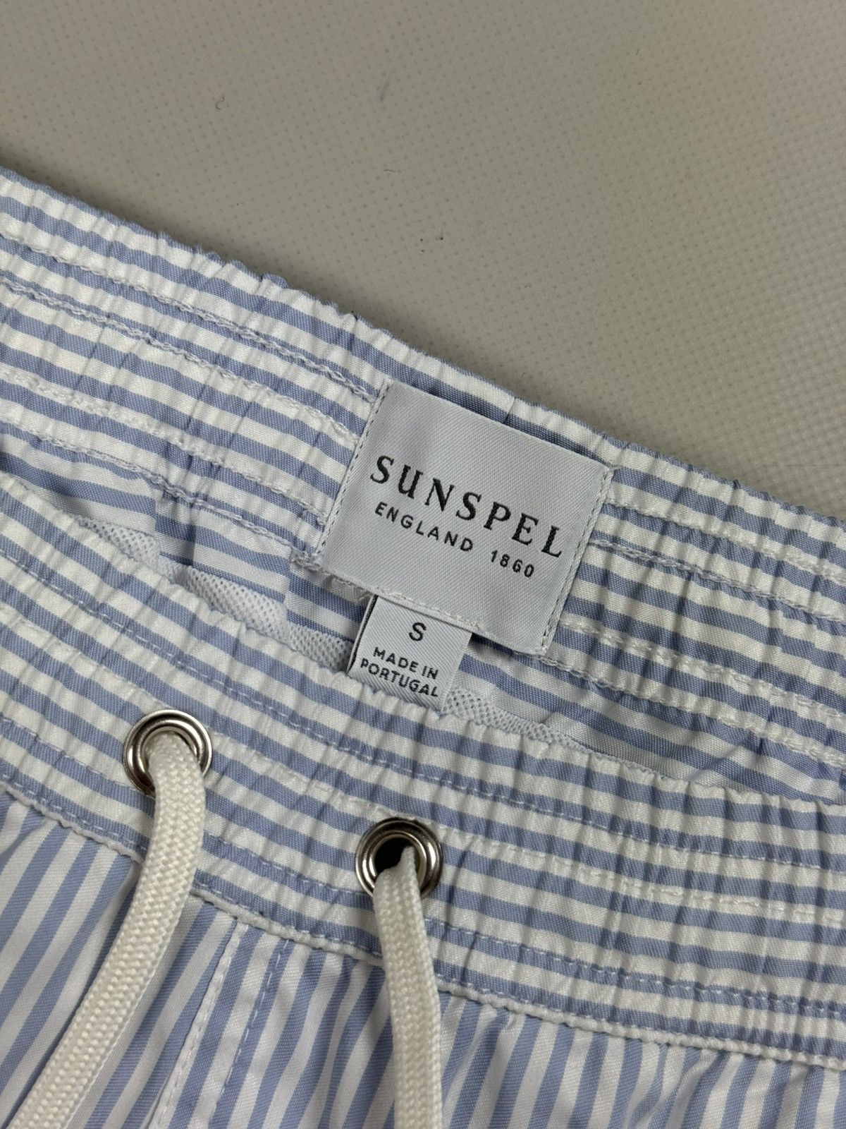 Sunspel Sunspel Men’s Striped Beach Swimming Shorts Size S Size US 30 / EU 46 - 8 Thumbnail