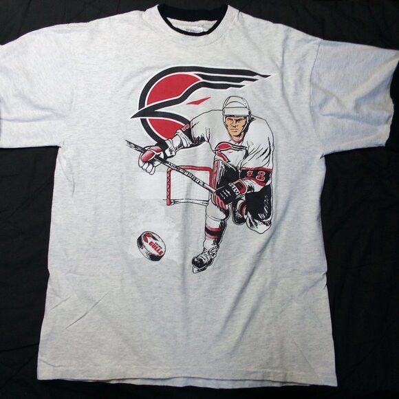NHL × Vintage Vintage San Diego Gulls Hockey Double Sleeve T-Shirt Size US XL / EU 56 / 4 - 2 Thumbnail