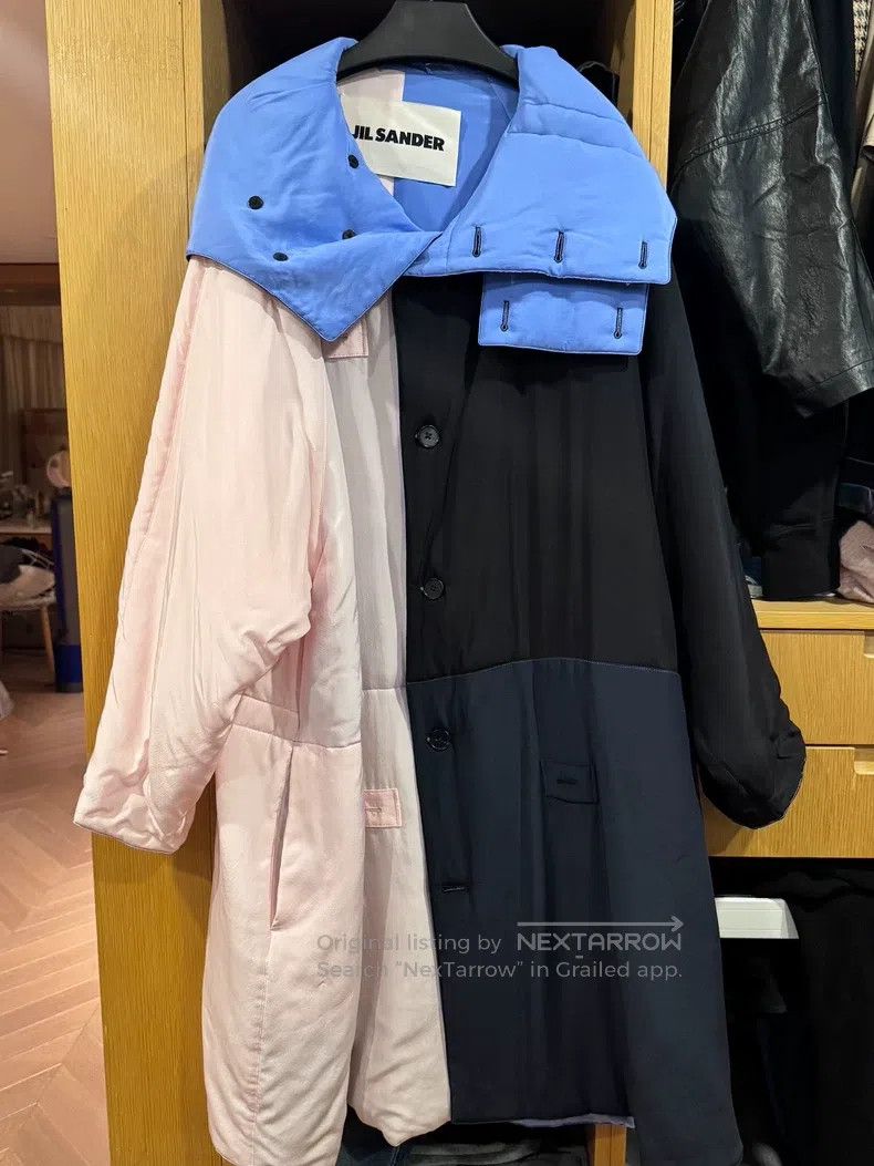 Jil Sander size 44 Patchwork front and back overcoat