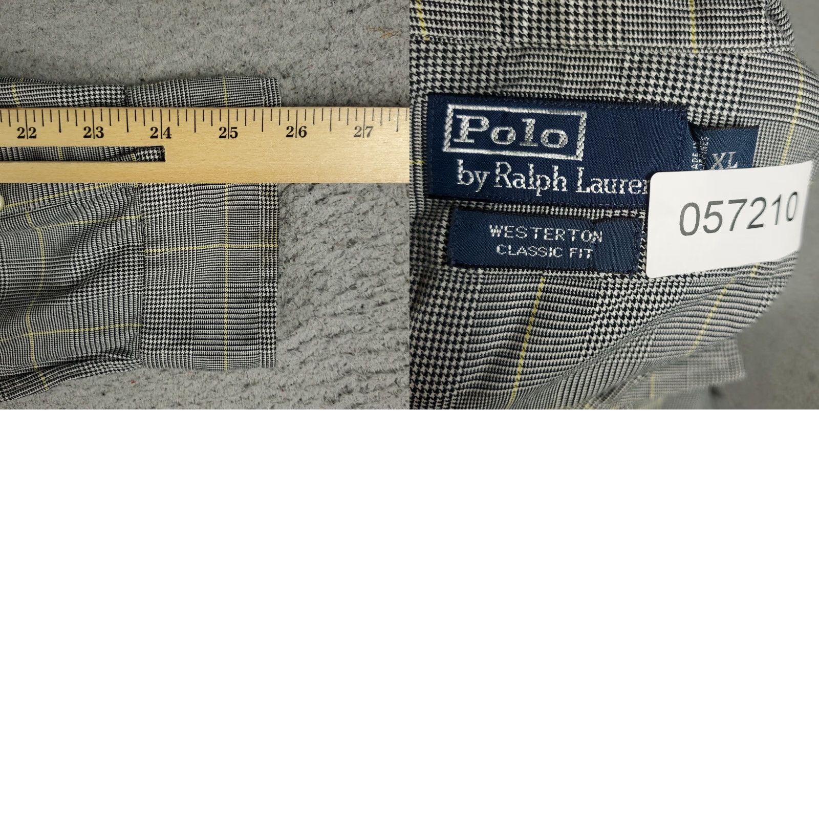 Ralph Lauren Ralph Lauren Button-Up Shirt Mens XL Gray Plaid Long Sleeve Casual Modern Preppy Size US XL / EU 56 / 4 - 8 Thumbnail