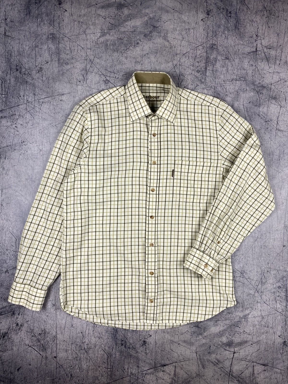 Barbour Vintage Barbour Button Up Shirt Size M Size US M / EU 48-50 / 2 - 2 Thumbnail