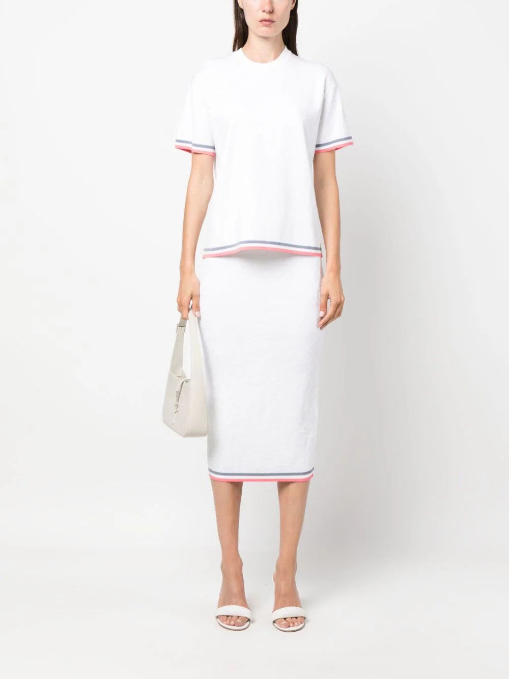 Fendi o1loc1c0824 Skirt in White Size 30" / US 8 / IT 44 - 2 Thumbnail