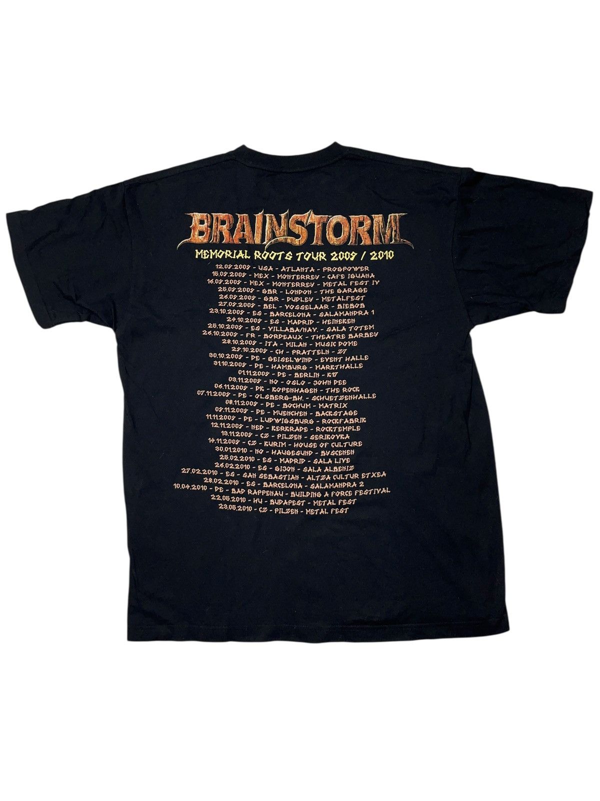 Band Tees × Vintage Vintage Brainstorm Memorial Roots Tour 2009/10 T-shirt Size US XL / EU 56 / 4 - 2 Thumbnail