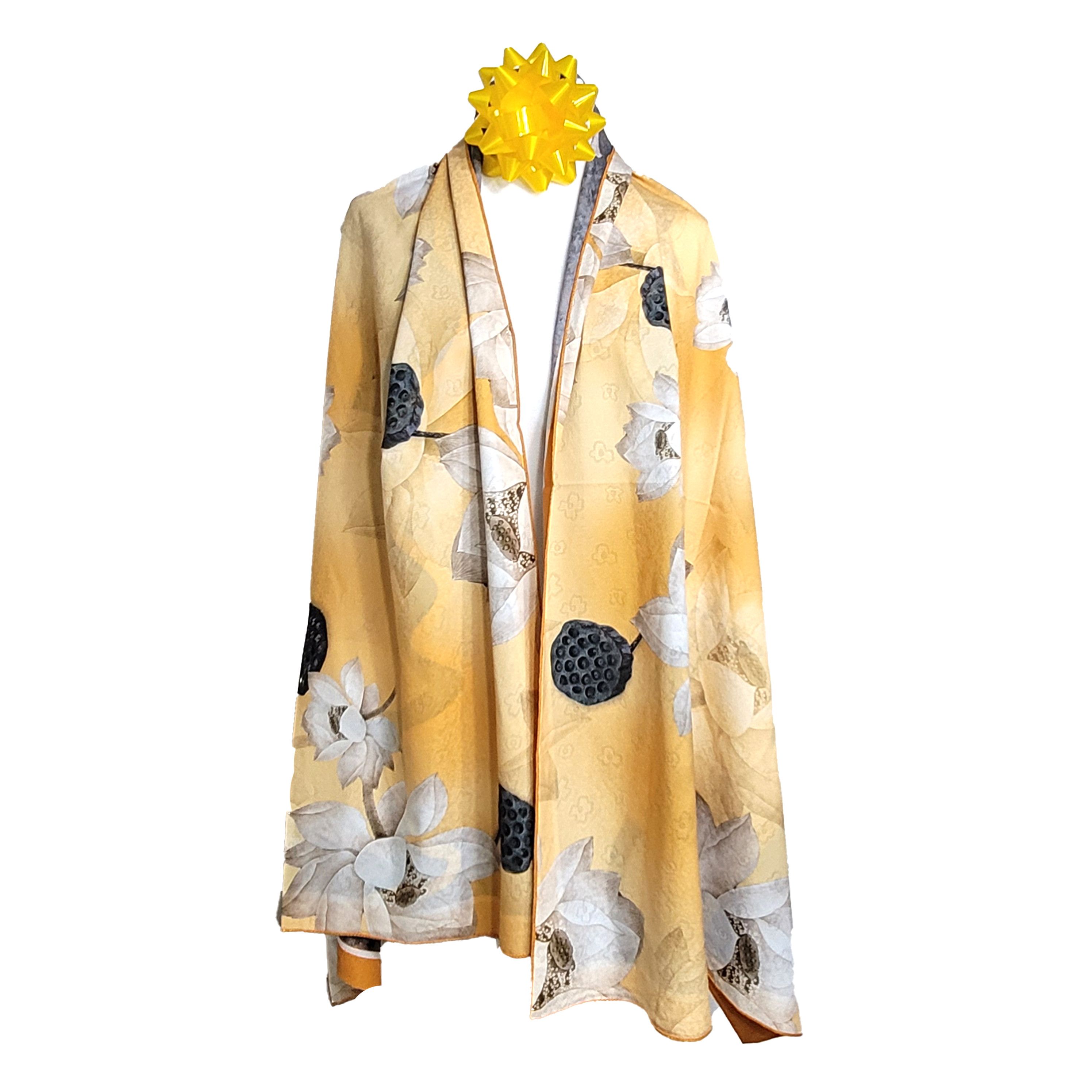 Other Double-Sided Silk Scarf 27"x70" Long Rectangle 3303 Size ONE SIZE - 3 Thumbnail