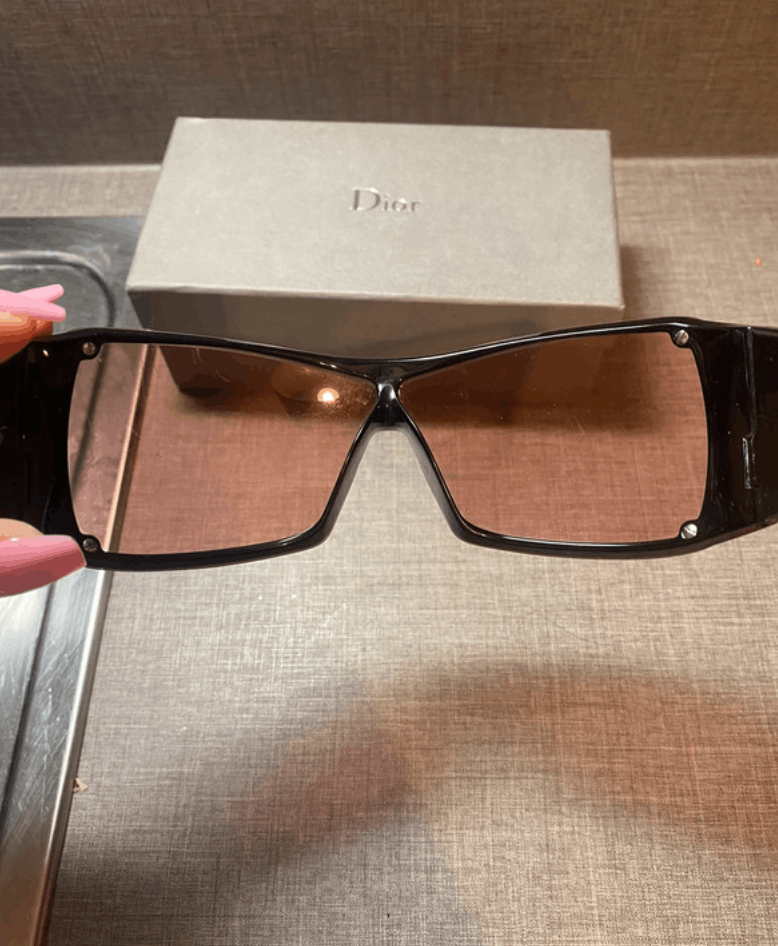 Christian Dior Monsieur DIOR Sunglasses Overshine Rimless Mask Pop Bike Shield RI935 Size ONE SIZE - 5 Thumbnail