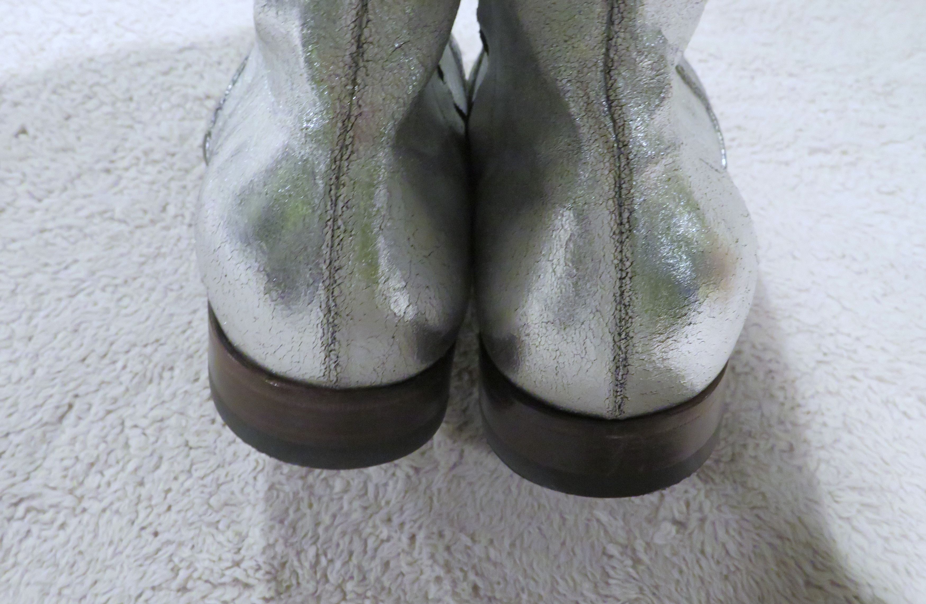 Tom Ford Edgar Silver Metallic Leather Side Zip Ankle Boots 9 T Size US 9 / EU 42 - 10 Thumbnail
