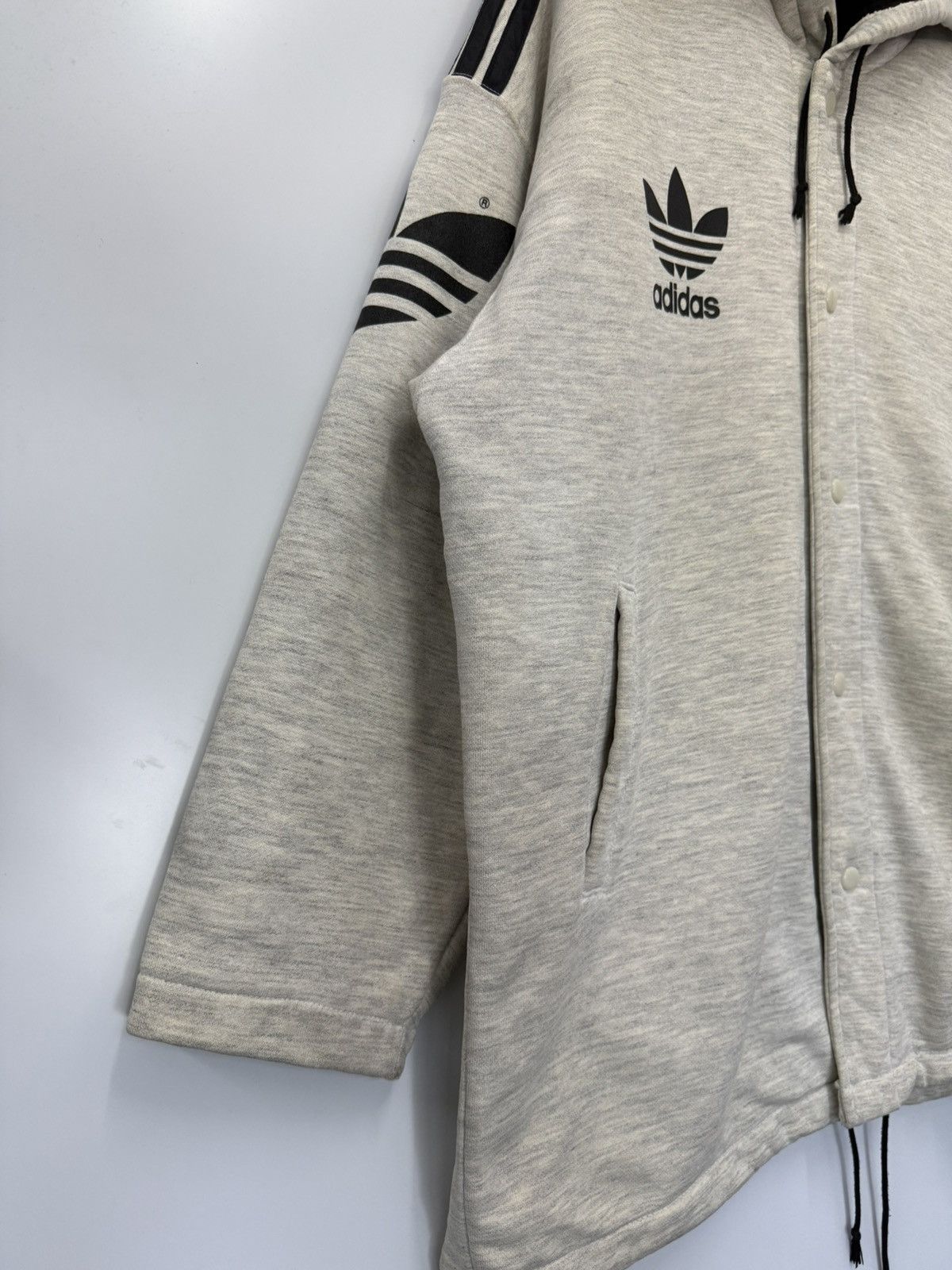 Adidas 🔥 90's Adidas Trefoil Sportwear Heavy jacket big logo - L Size US L / EU 52-54 / 3 - 4 Thumbnail
