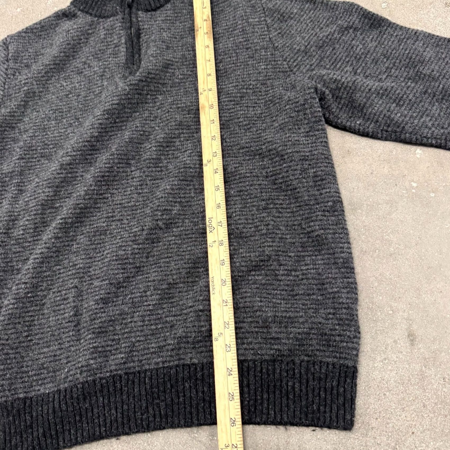 Pendleton Pendleton Sweater Mens L Gray Wool Ribbed 1/2 Zip Pullover Mock Neck Cardigan? Size US L / EU 52-54 / 3 - 3 Thumbnail