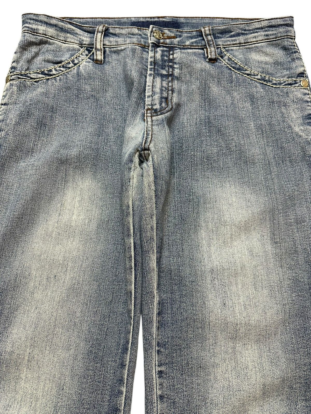 Hysteric Glamour Vintage Japanese Brand Blue Faded Wash Style Flare Jeans Size US 32 / EU 48 - 3 Thumbnail