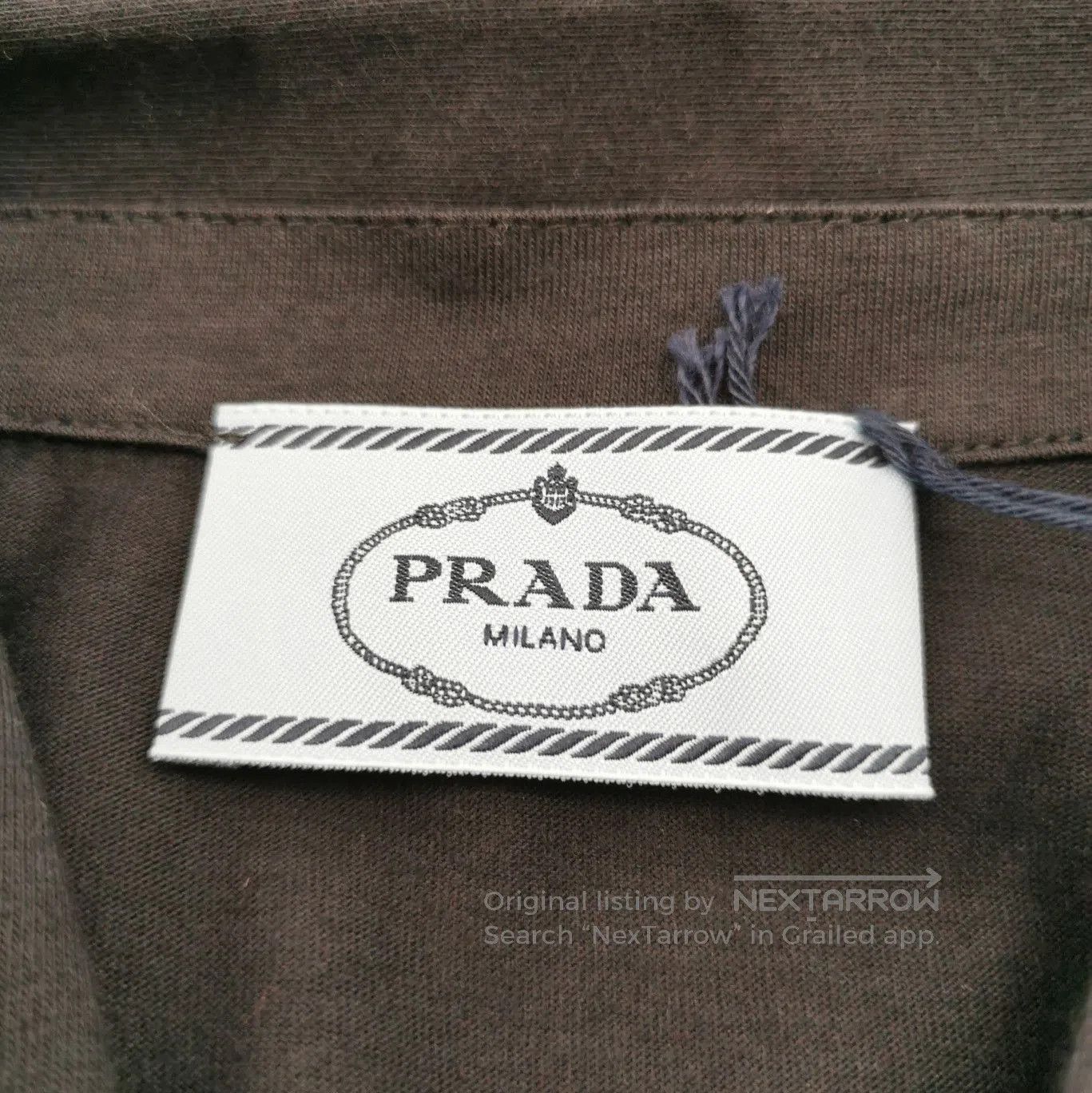 Prada Prada Black Cotton Polo Shirt Size M . Size M / US 6-8 / IT 42-44 - 5 Thumbnail