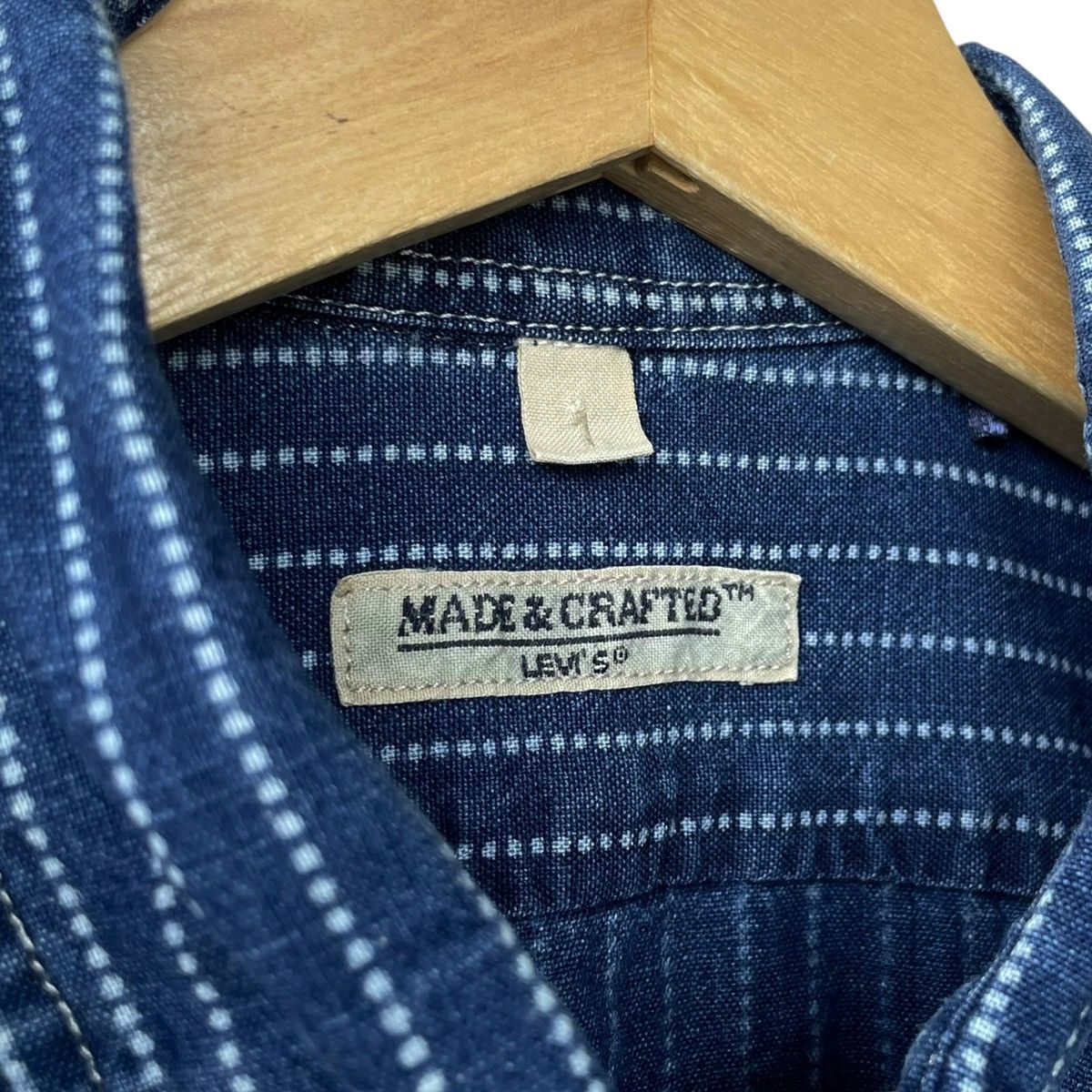 Levi's Made & Crafted Levi’s Strauss Made & Crafted Wabash Indigo Casual Shirt Size US M / EU 48-50 / 2 - 9 Thumbnail