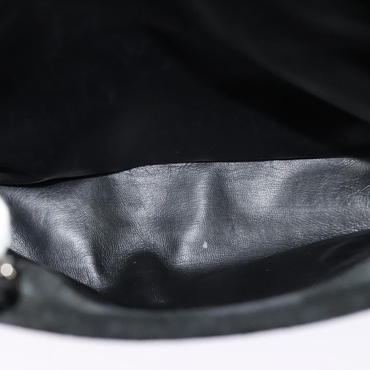 Gucci GUCCI Hand Bag Suede Black Silver 002 002 Size ONE SIZE - 18 Thumbnail
