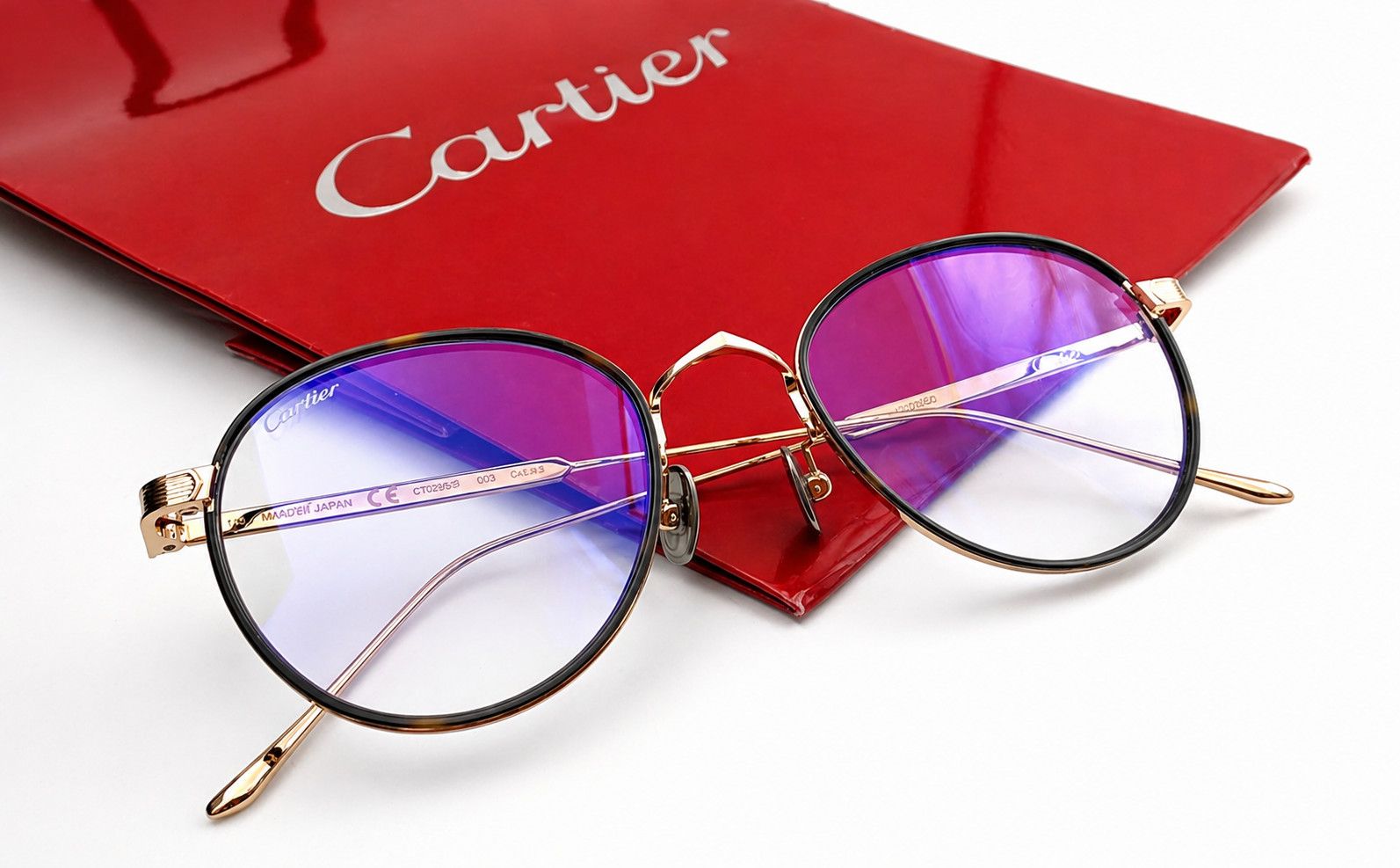 Cartier Authentic Luxury Cartier Gold Eyewear CT02500 Size ONE SIZE - 1 Thumbnail
