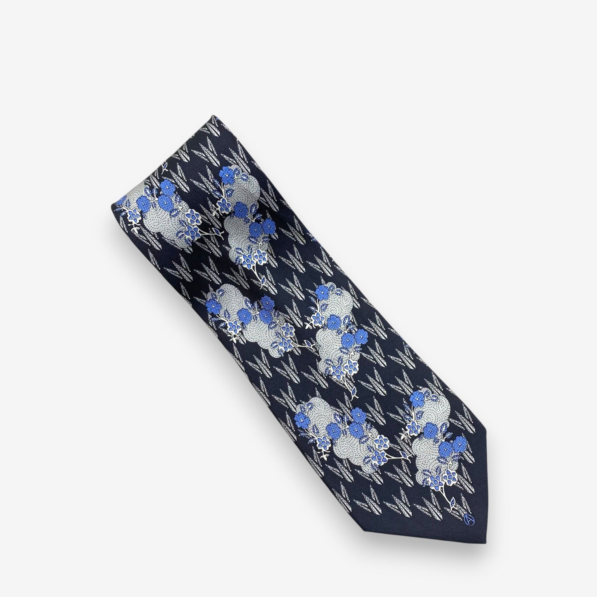 Japanese Brand Vintage Arnys SILK Necktie Cravate Pure Silk Neck Tie Size ONE SIZE - 2 Thumbnail