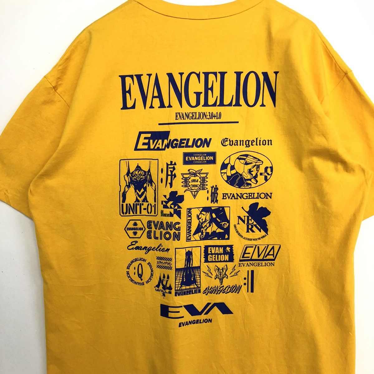 GU Evangelion X GU Anime Graphic Backprint Shirt Size US XL / EU 56 / 4 - 3 Thumbnail