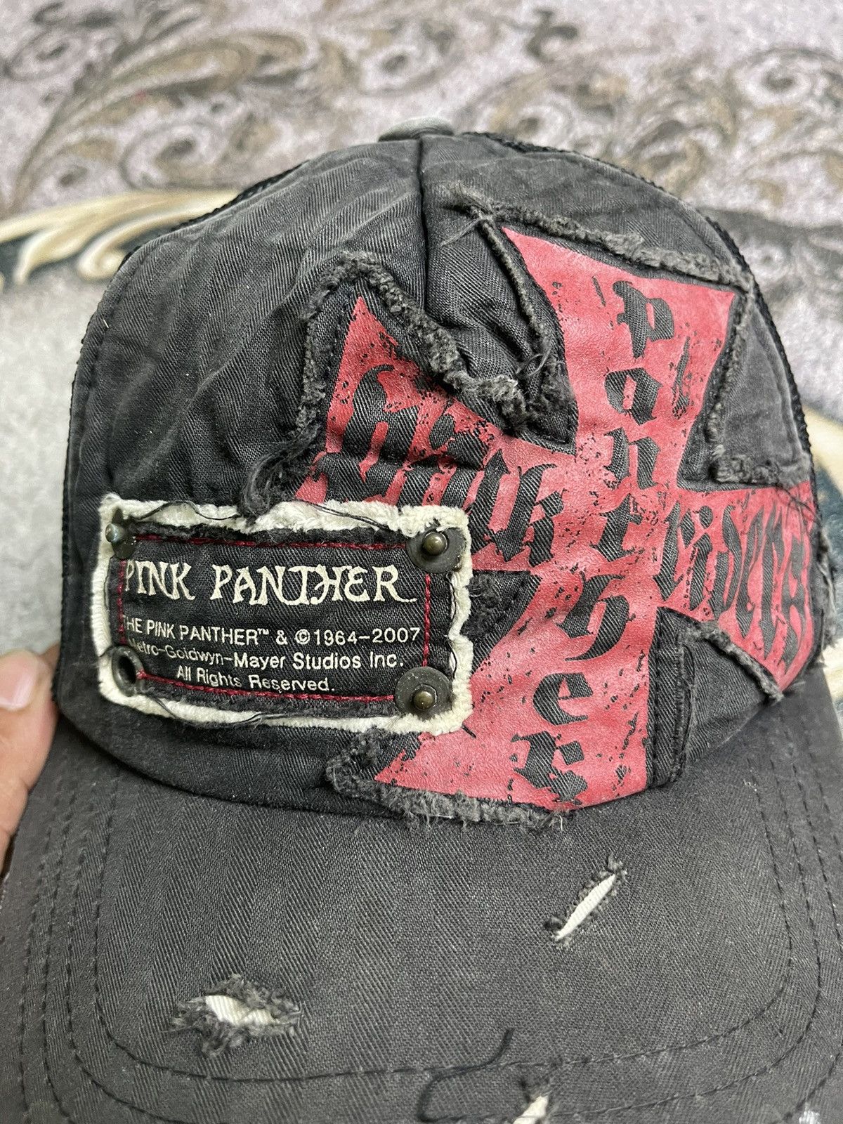 Cartoon Network × Vintage Vintage Y2k Pink Panther Cross Trucker Hat Size ONE SIZE - 8 Thumbnail