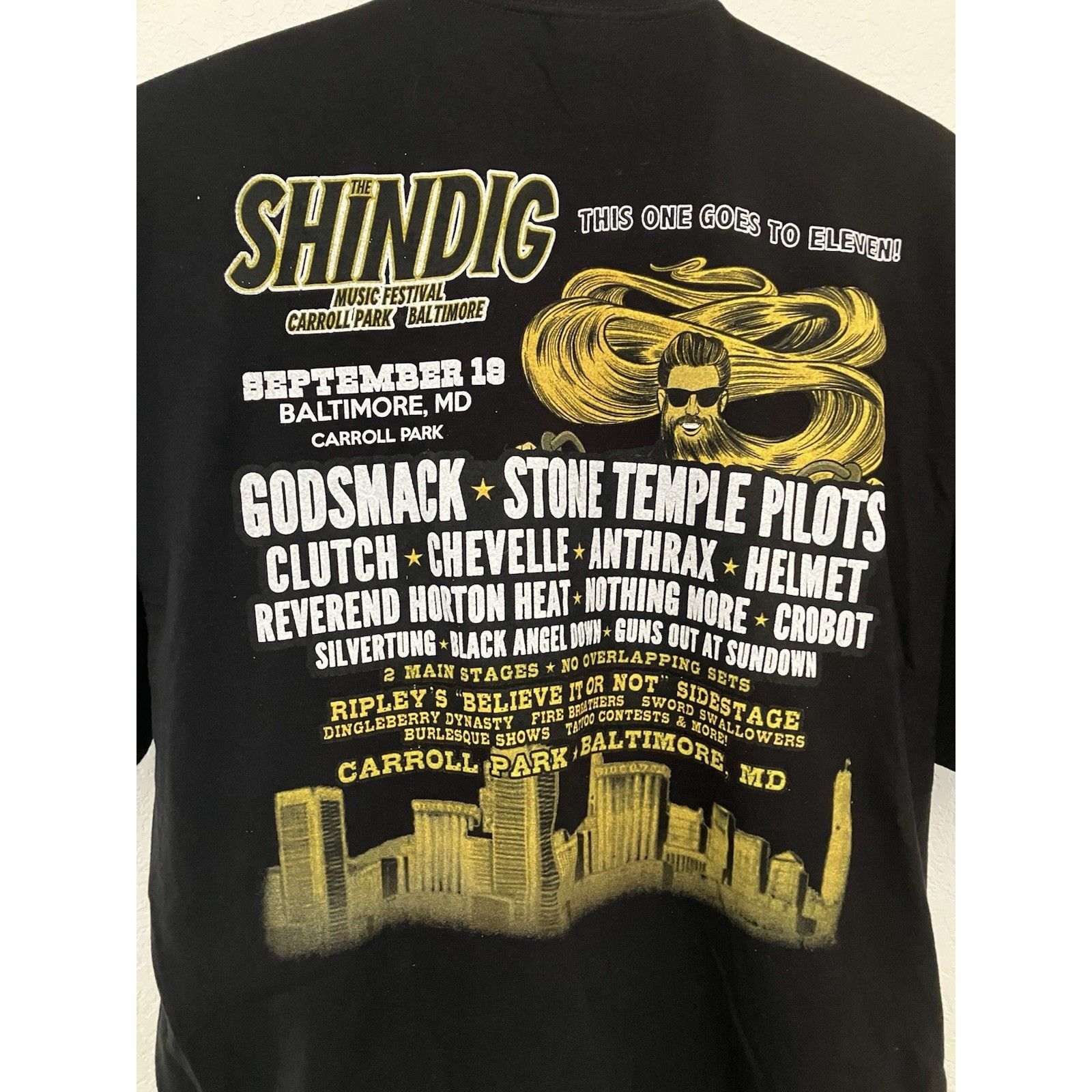 Delta The Shindig 2015 Godsmack Stone Temple Pilots Rock Band Conc Size US XL / EU 56 / 4 - 4 Thumbnail