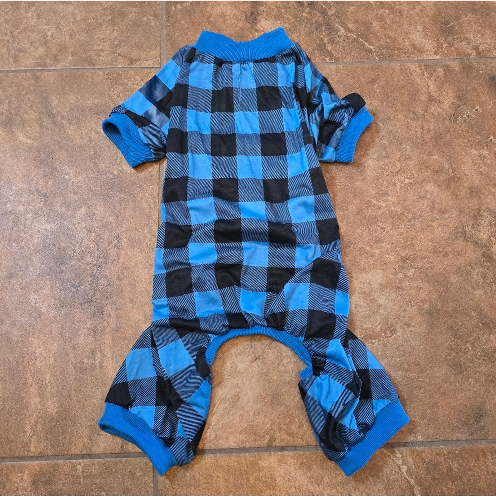 Other Blue Black Plaid Dog XL Pajama Size ONE SIZE - 1 Thumbnail