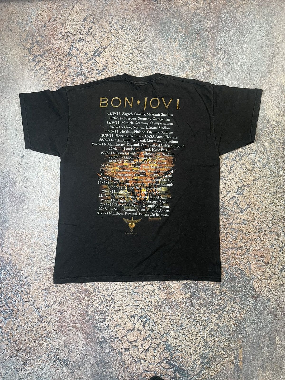 Other Bon Jovi Shirt Band Tee Circle Tour 2011 Concert Graphic Tee Size US XL / EU 56 / 4 - 6 Thumbnail