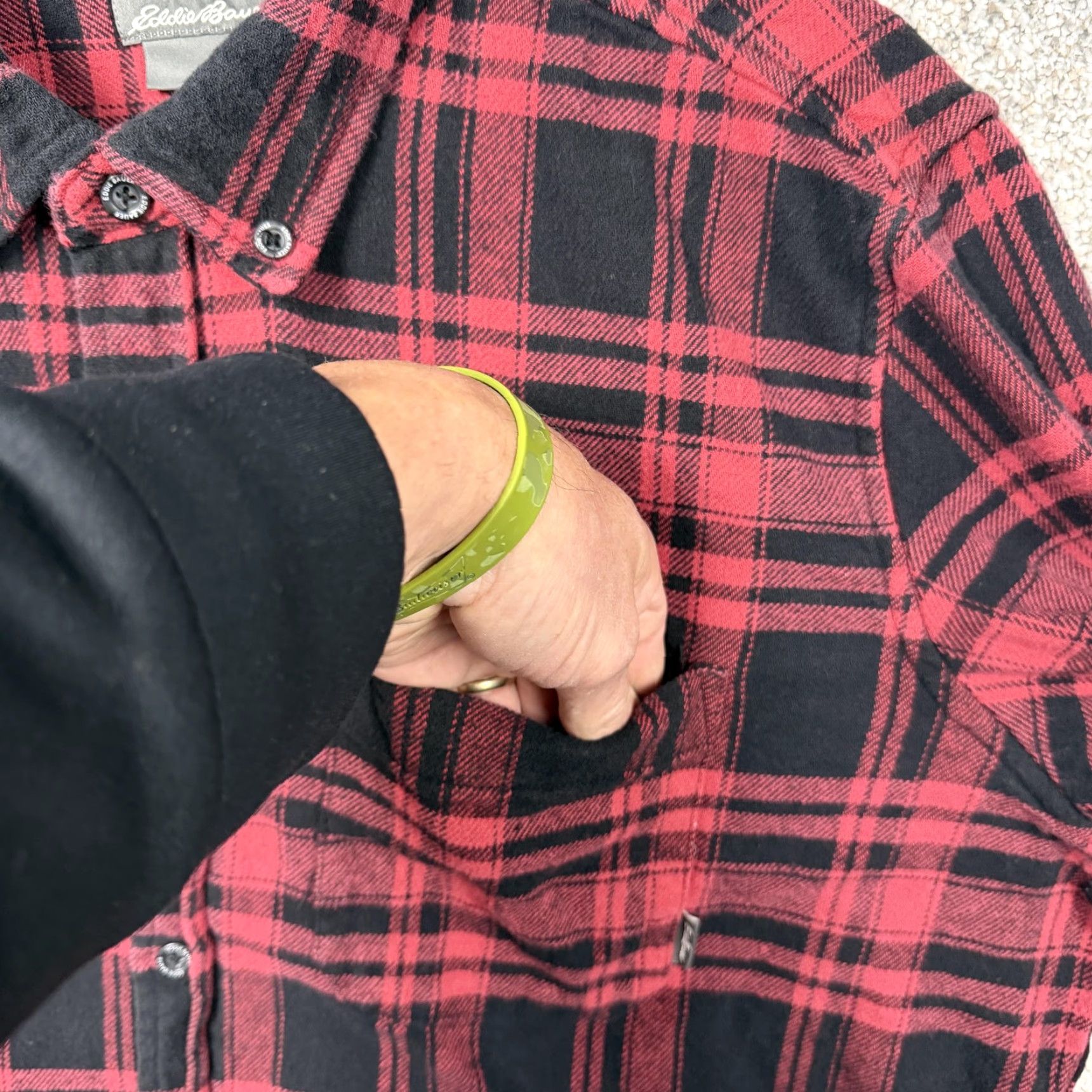 Eddie Bauer Eddie Bauer Flannel Shirt Men XLT Red Black Plaid Button-Down Collar Long Sleeve Casual Fall Winter Size US XL / EU 56 / 4 - 5 Thumbnail