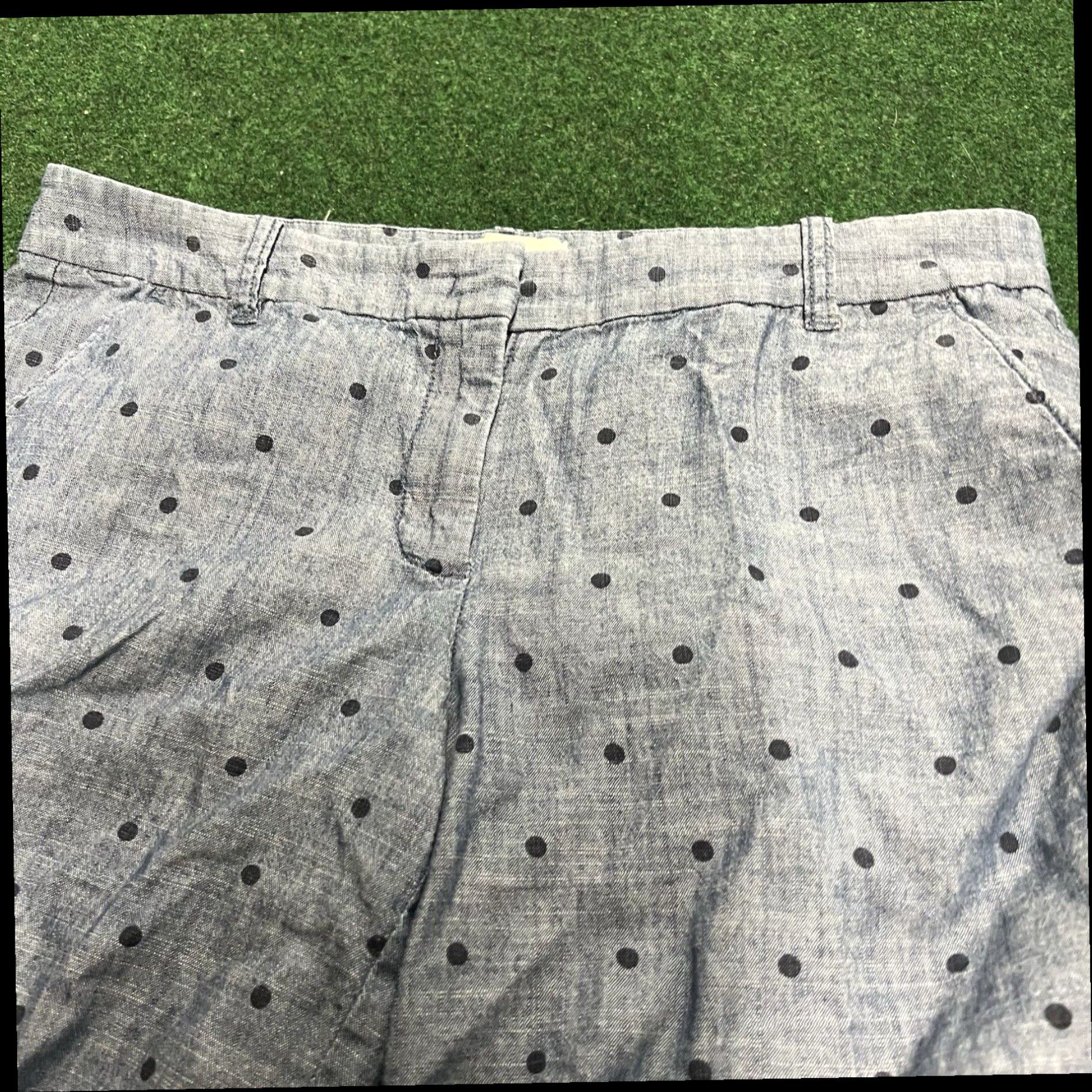 J.Crew J. Crew Bermuda Blue Gray Dot Shorts Size 4 Summer Outdoors Size 27" / US 4 / IT 40 - 2 Thumbnail