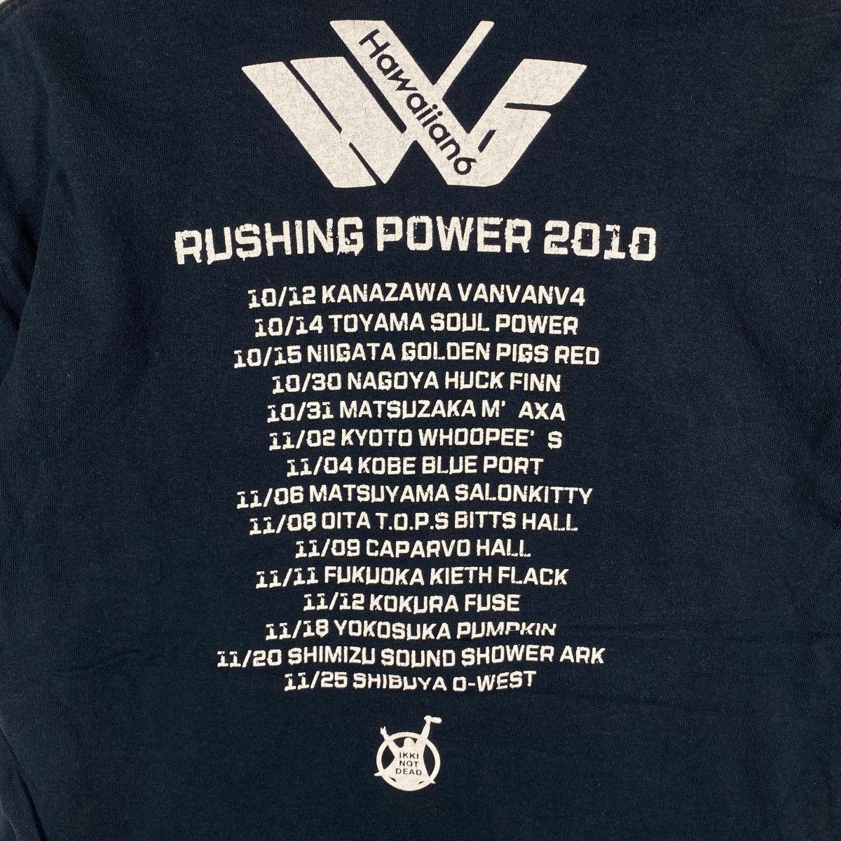 Band Tees Japanese Band HAWAIIAN6 Rushing Power 2010 Tour Tee Shirt Size US M / EU 48-50 / 2 - 6 Thumbnail