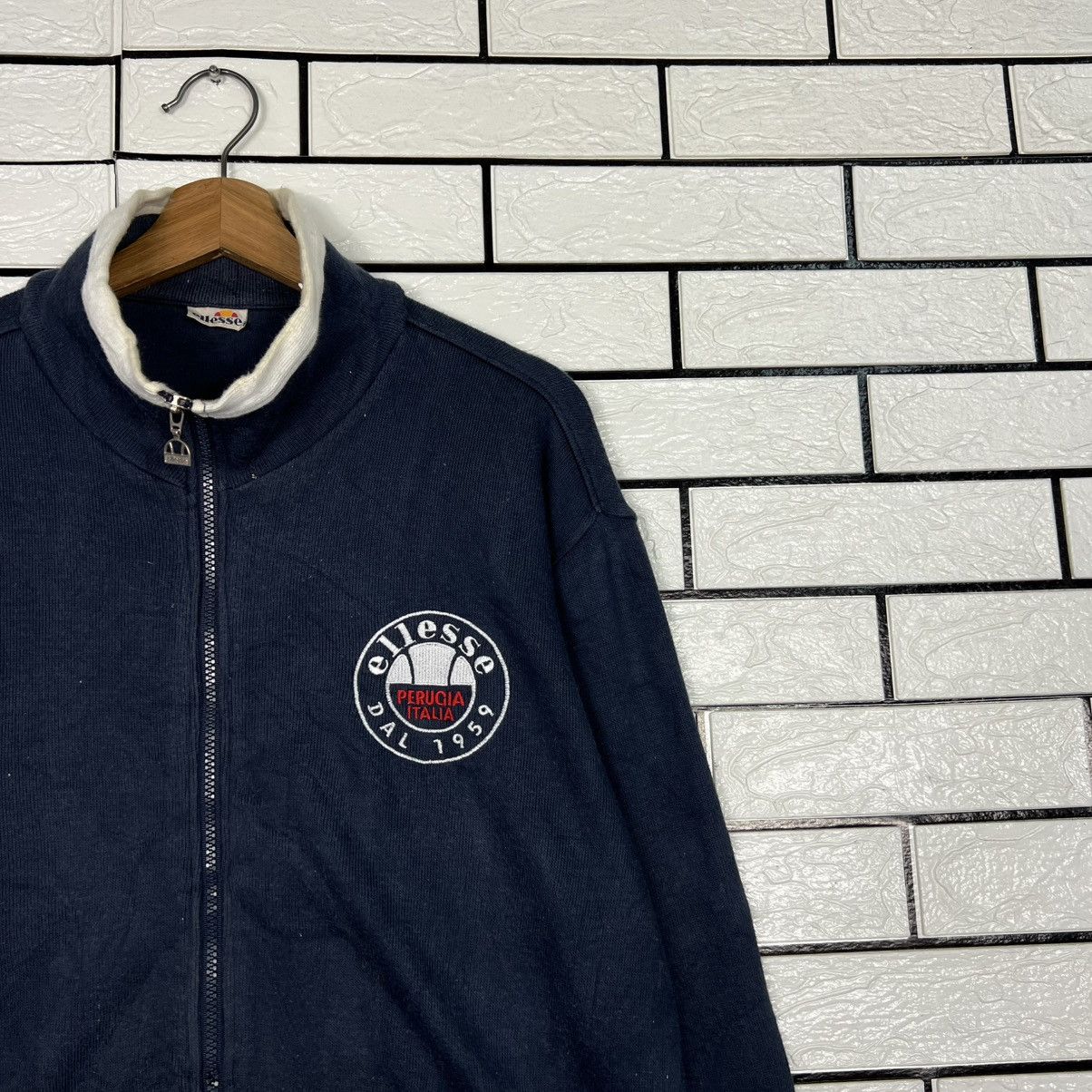 Ellesse Vintage 90's ELLESSE Small Logo Sweater Jacket #4183-C191 Size US M / EU 48-50 / 2 - 4 Thumbnail