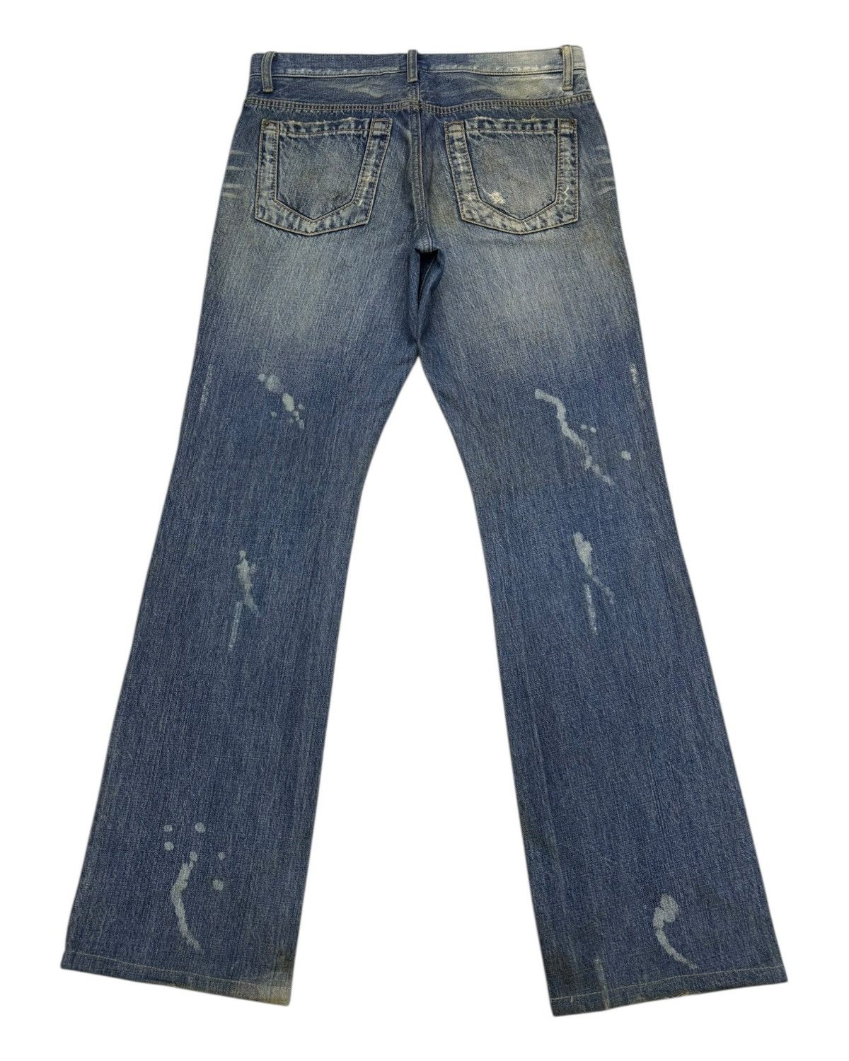 Gaultier Homme Objet × Jean Paul Gaultier Gaultier Homme Objet Custom Bleach Flare Distressed Denim Size US 34 / EU 50 - 2 Thumbnail