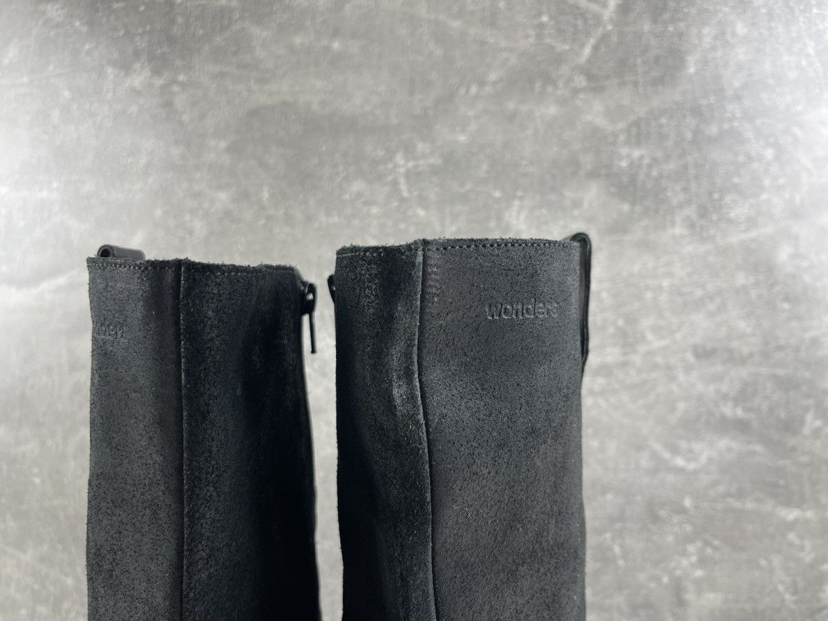 Genuine Leather Wonders Matte Black Genuine Suede Mid Calf Boots Size US 8 / EU 41 - 8 Thumbnail