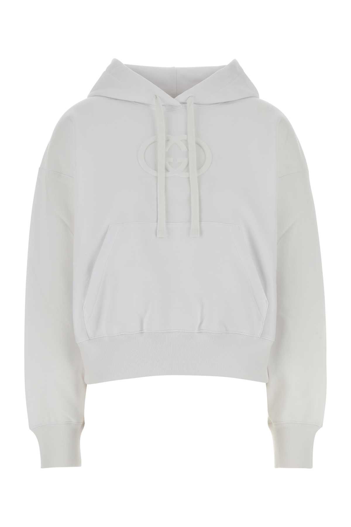 Gucci White Cotton Oversize Sweatshirt Size S / US 4 / IT 40 - 1 Thumbnail