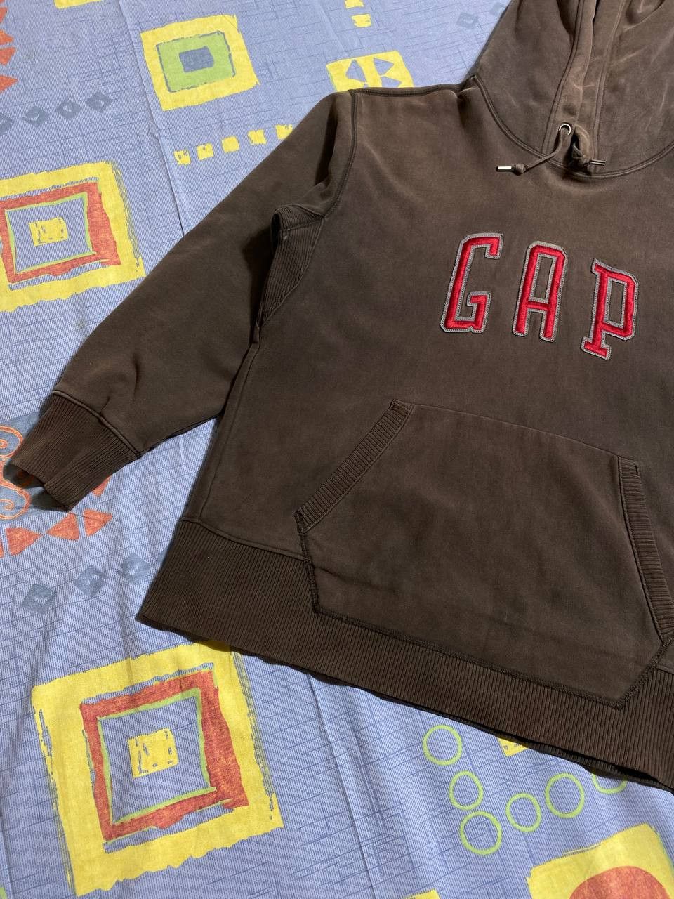 Gap × Japanese Brand Vintage GAP big logo Faded y2k hoodie Size US L / EU 52-54 / 3 - 14 Thumbnail