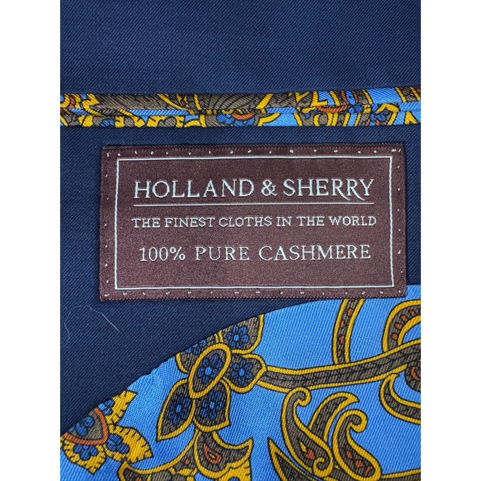Holland & Sherry Holland & Sherry for Arthur 100% cashmere Sport jacket blaze Size 50R - 2 Thumbnail
