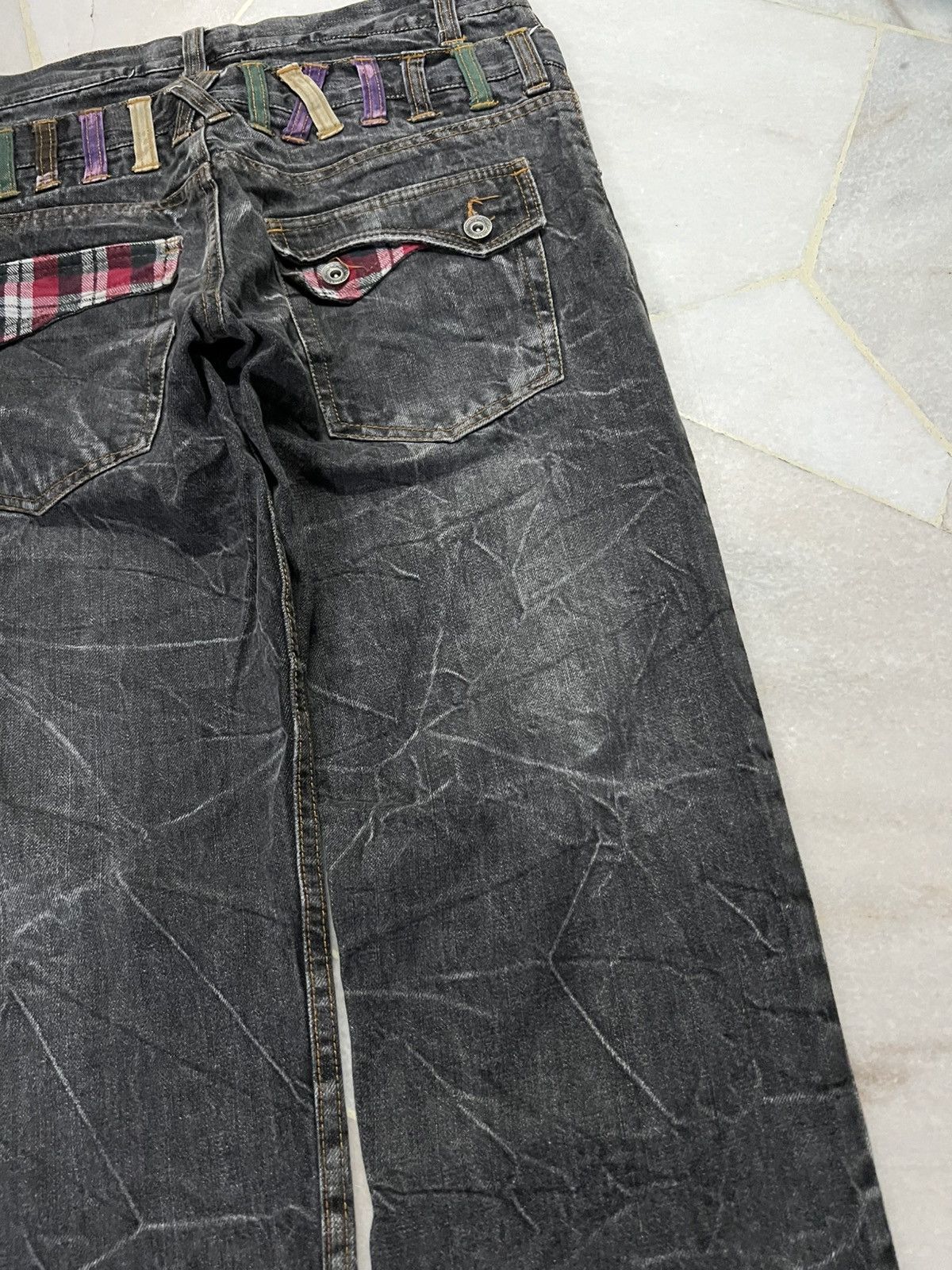 Japanese Brand Japanese Brand Nylaus Double Waist Faded Jean Size US 32 / EU 48 - 14 Thumbnail